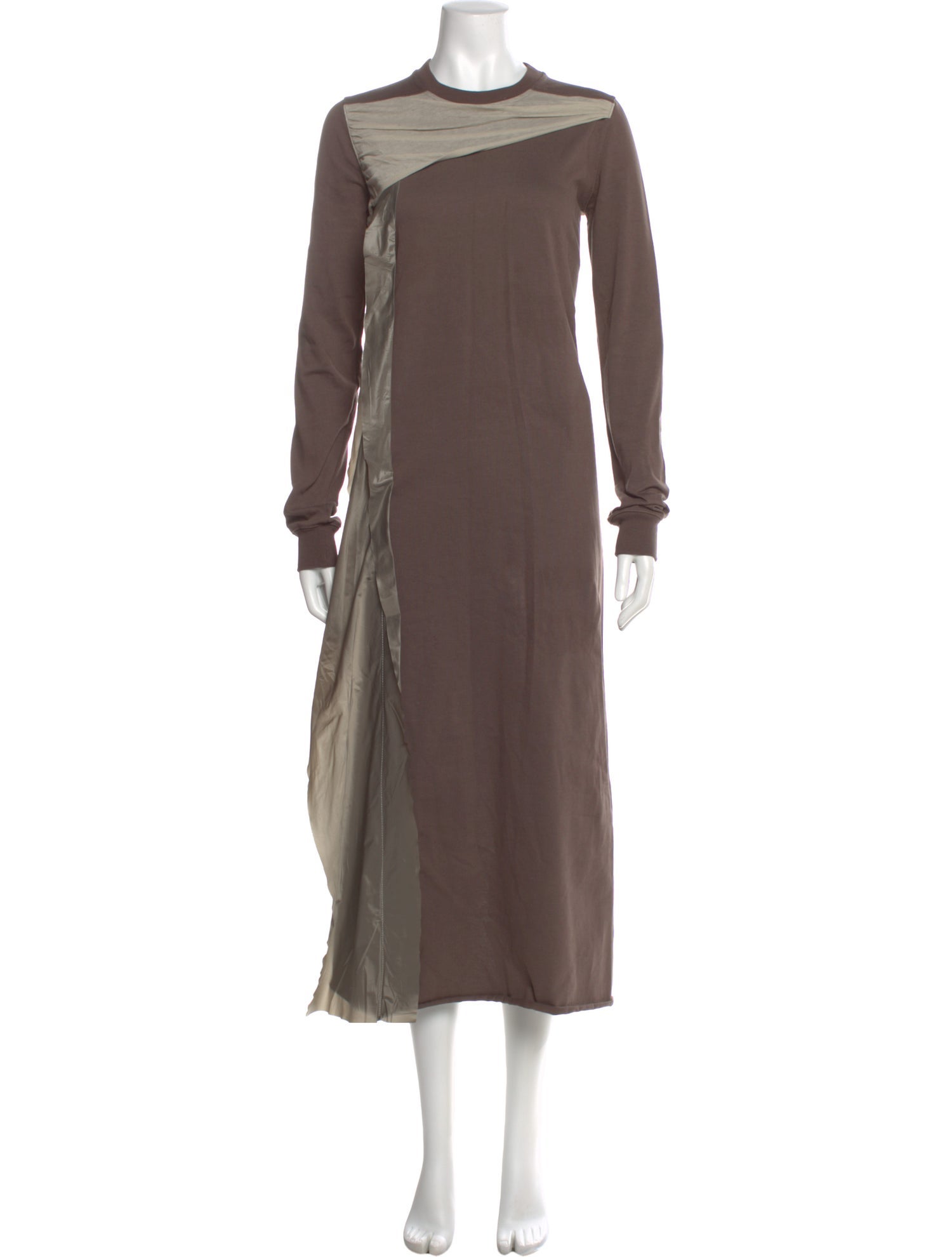 Rick Owens Crew Neck Long Dress