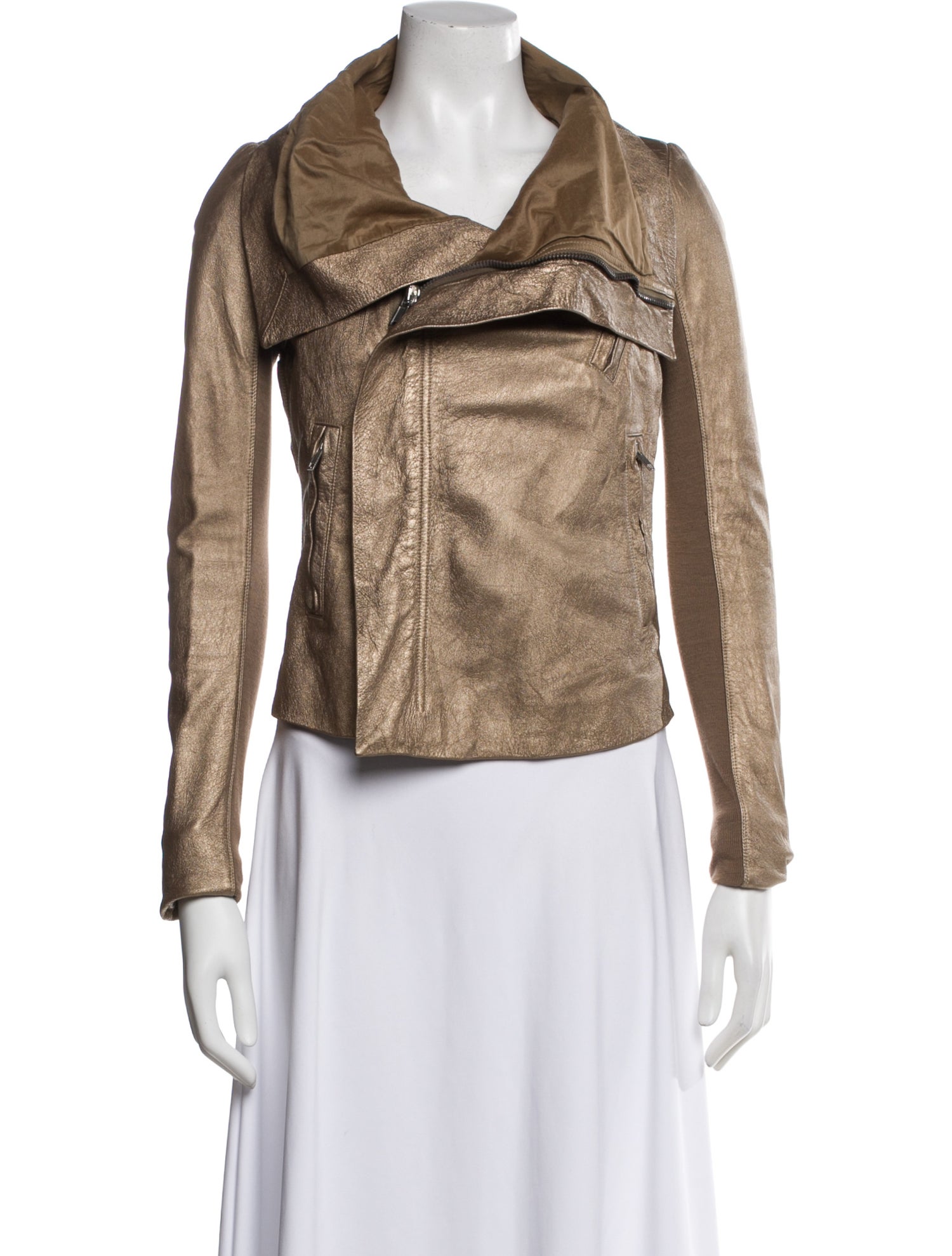 Rick Owens Leather Biker Jacket