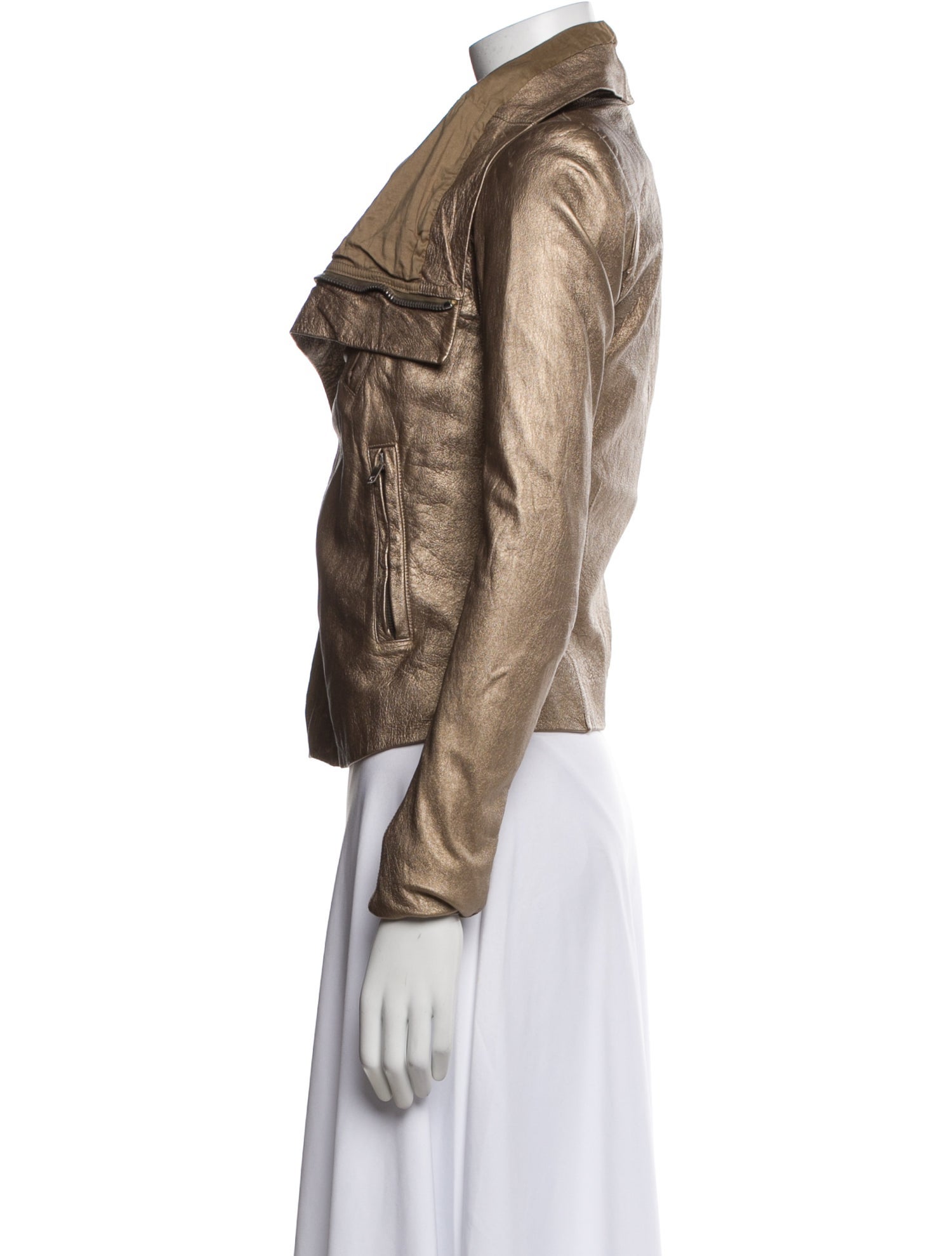 Rick Owens Leather Biker Jacket