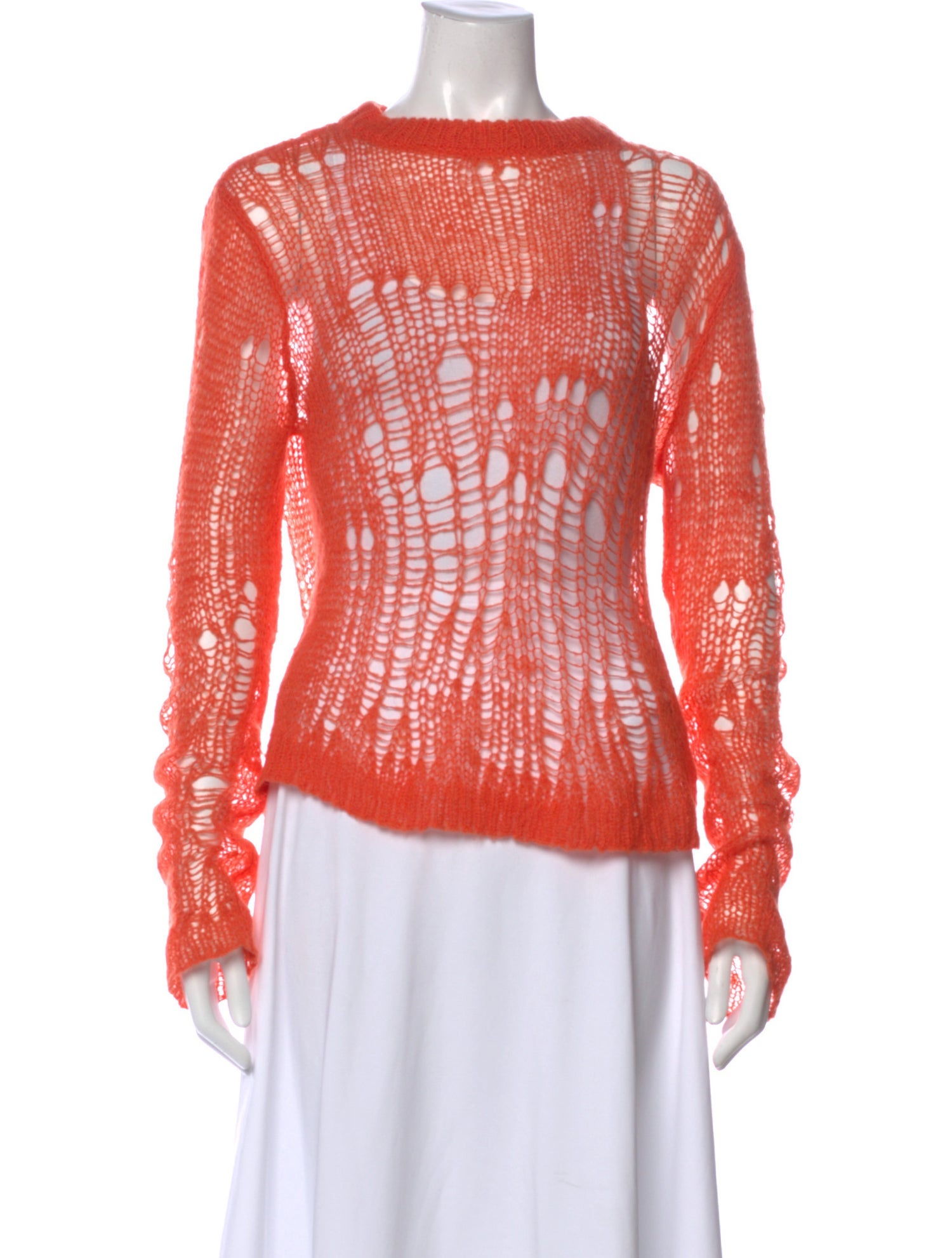 Rick Owens Patterned Crew Neck Top