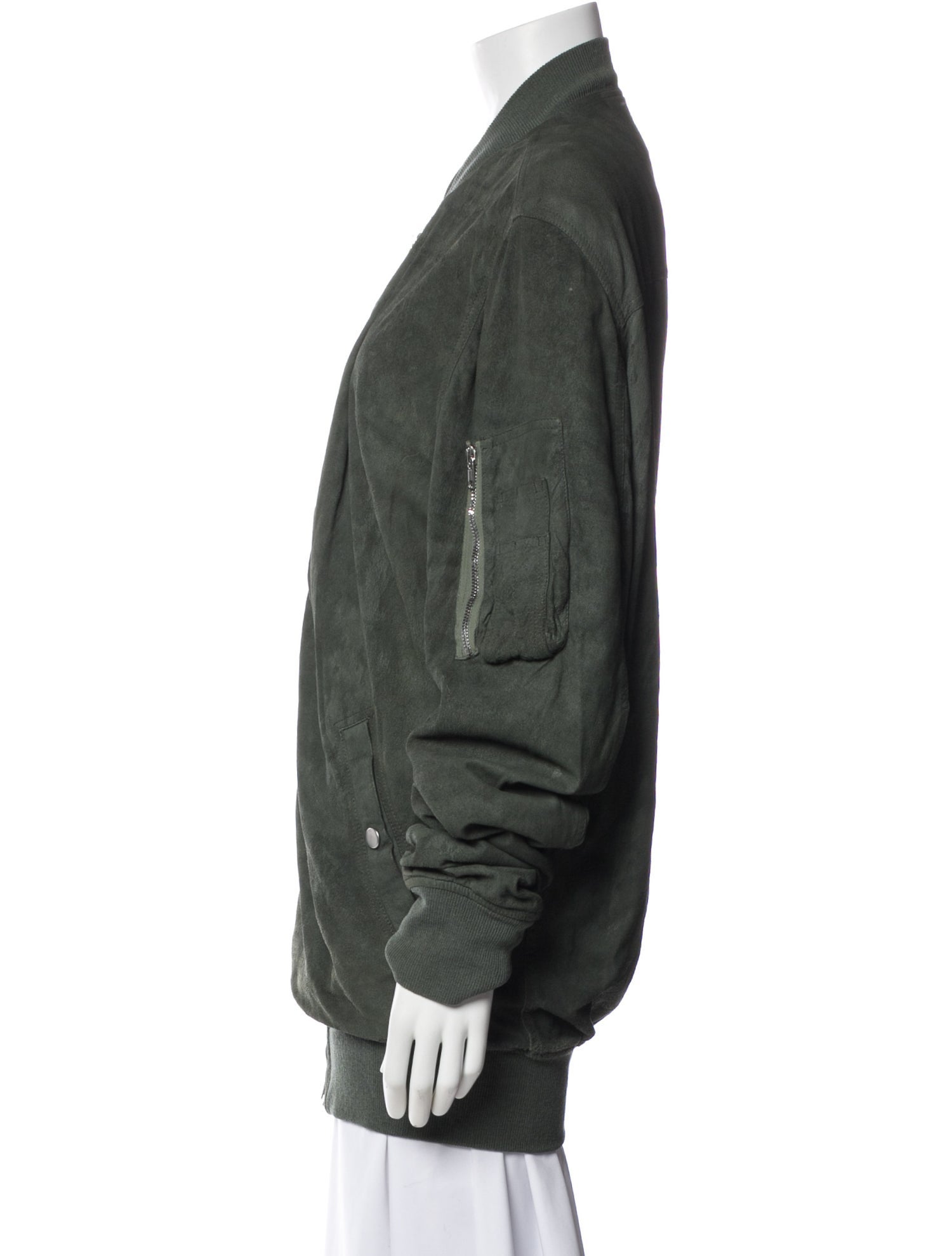 Rick Owens Lamb Leather Bomber Jacket