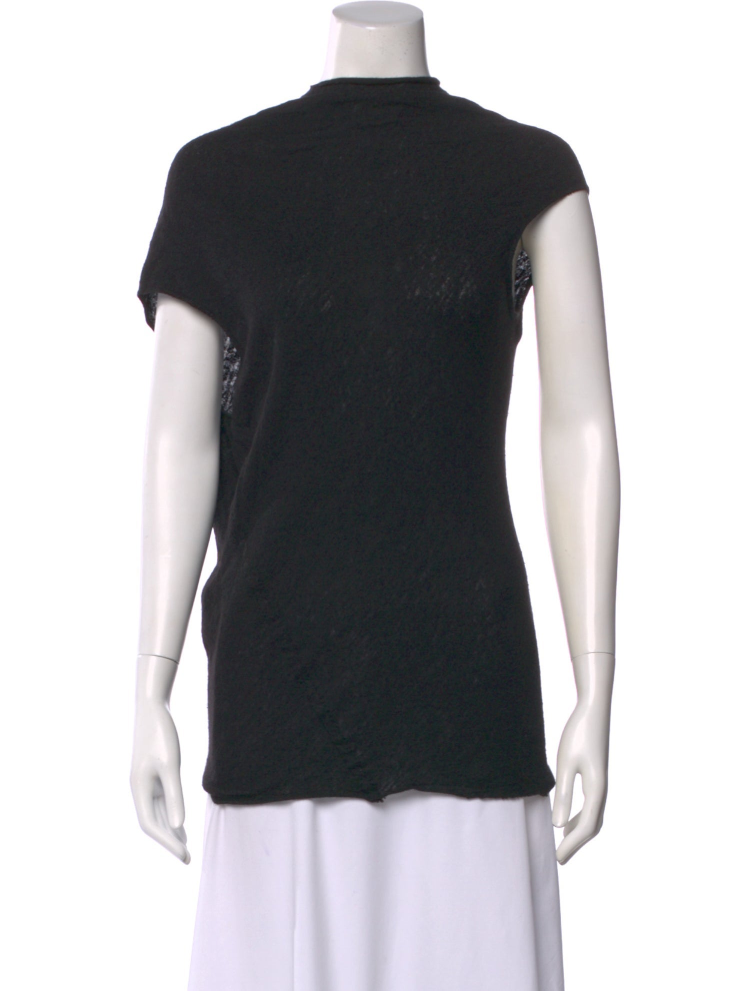 Rick Owens Cashmere Mock Neck Top