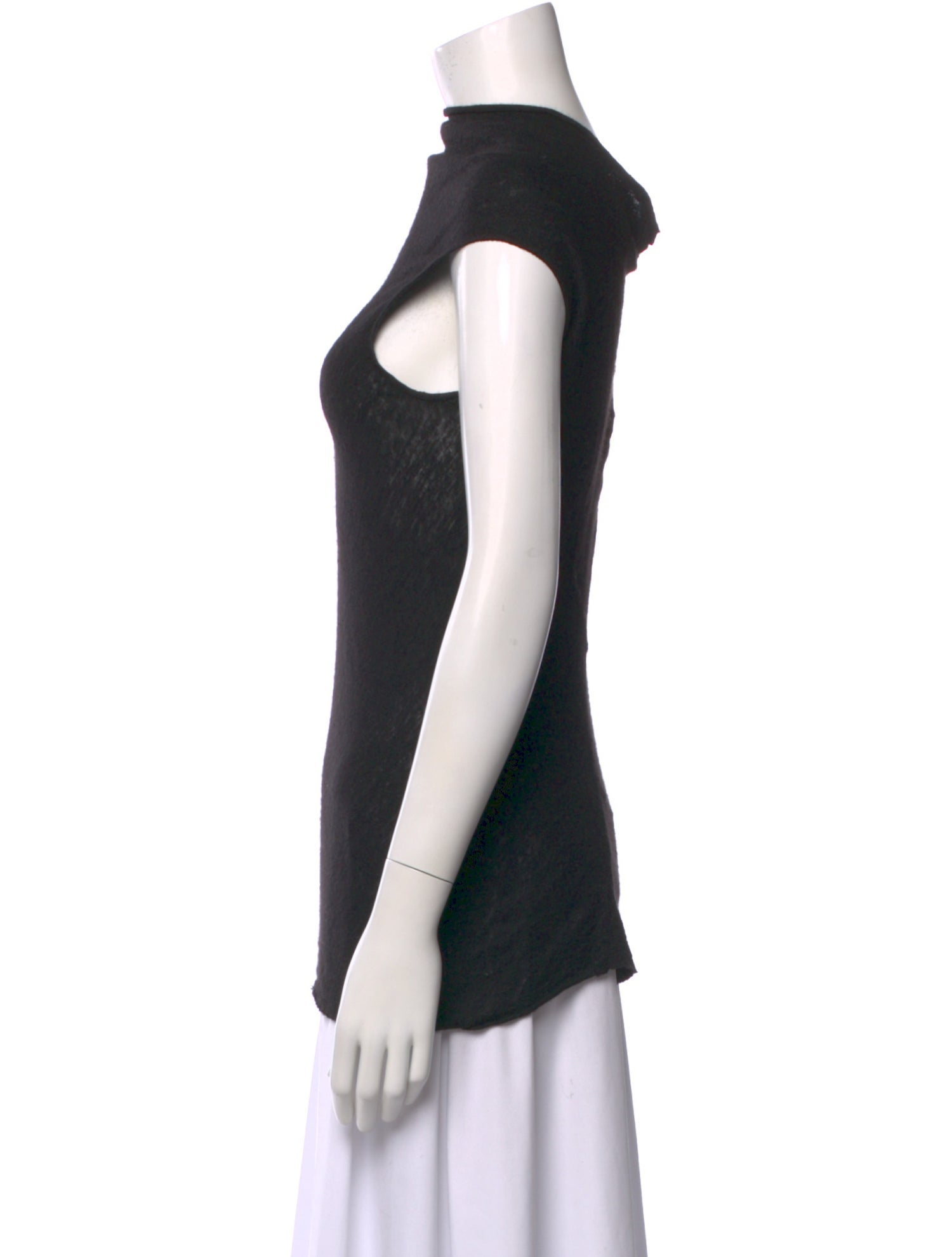 Rick Owens Cashmere Mock Neck Top