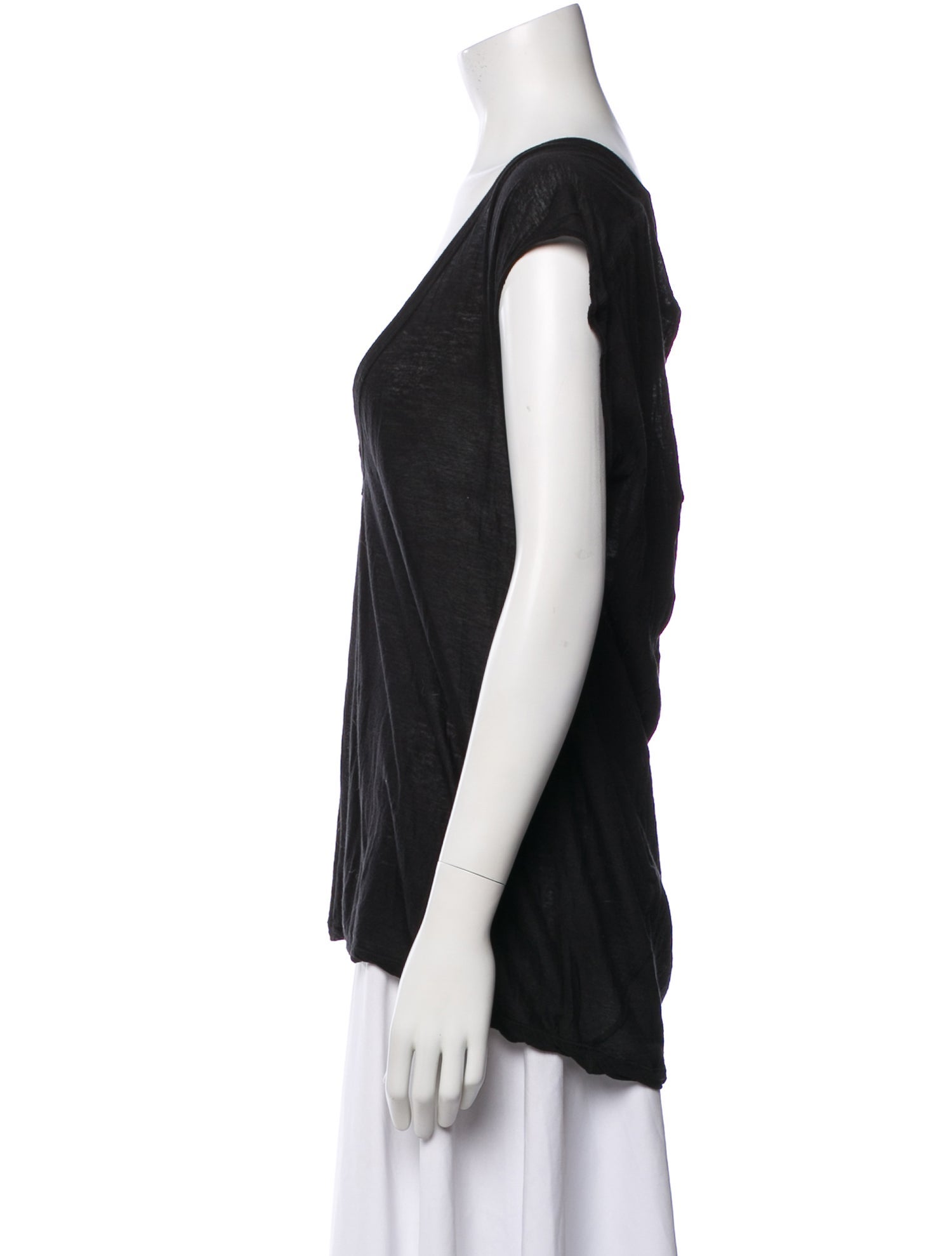 Rick Owens V-Neck Short Sleeve T-Shirt