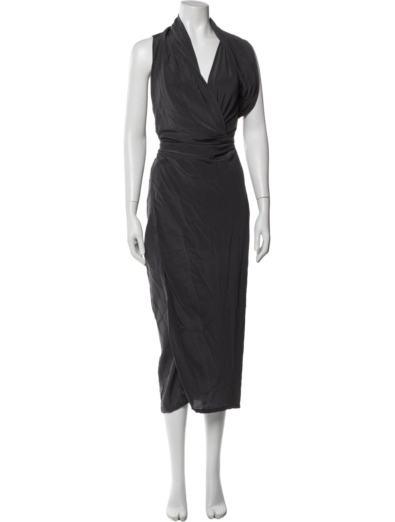 Rick Owens V-Neck Long Dress