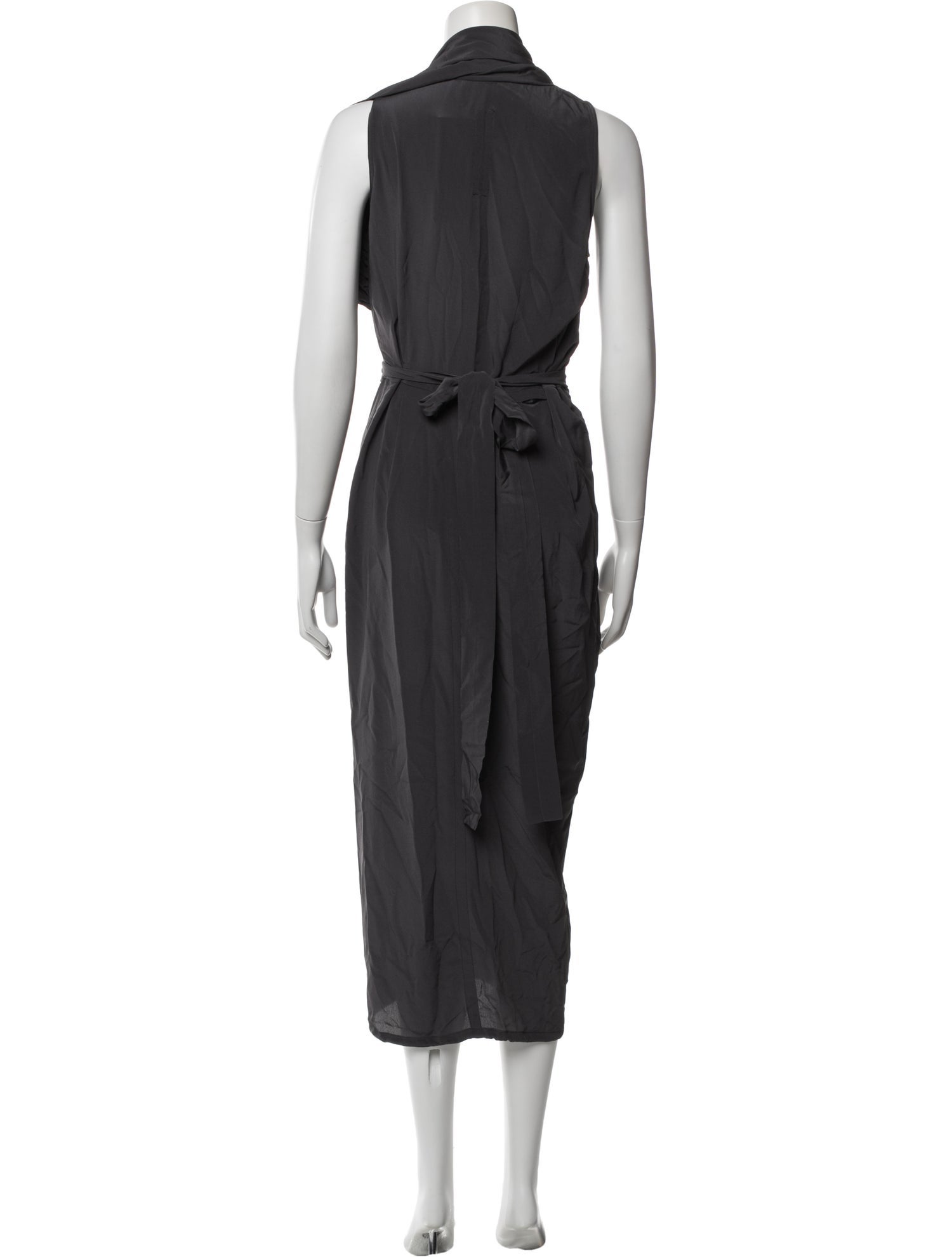 Rick Owens V-Neck Long Dress