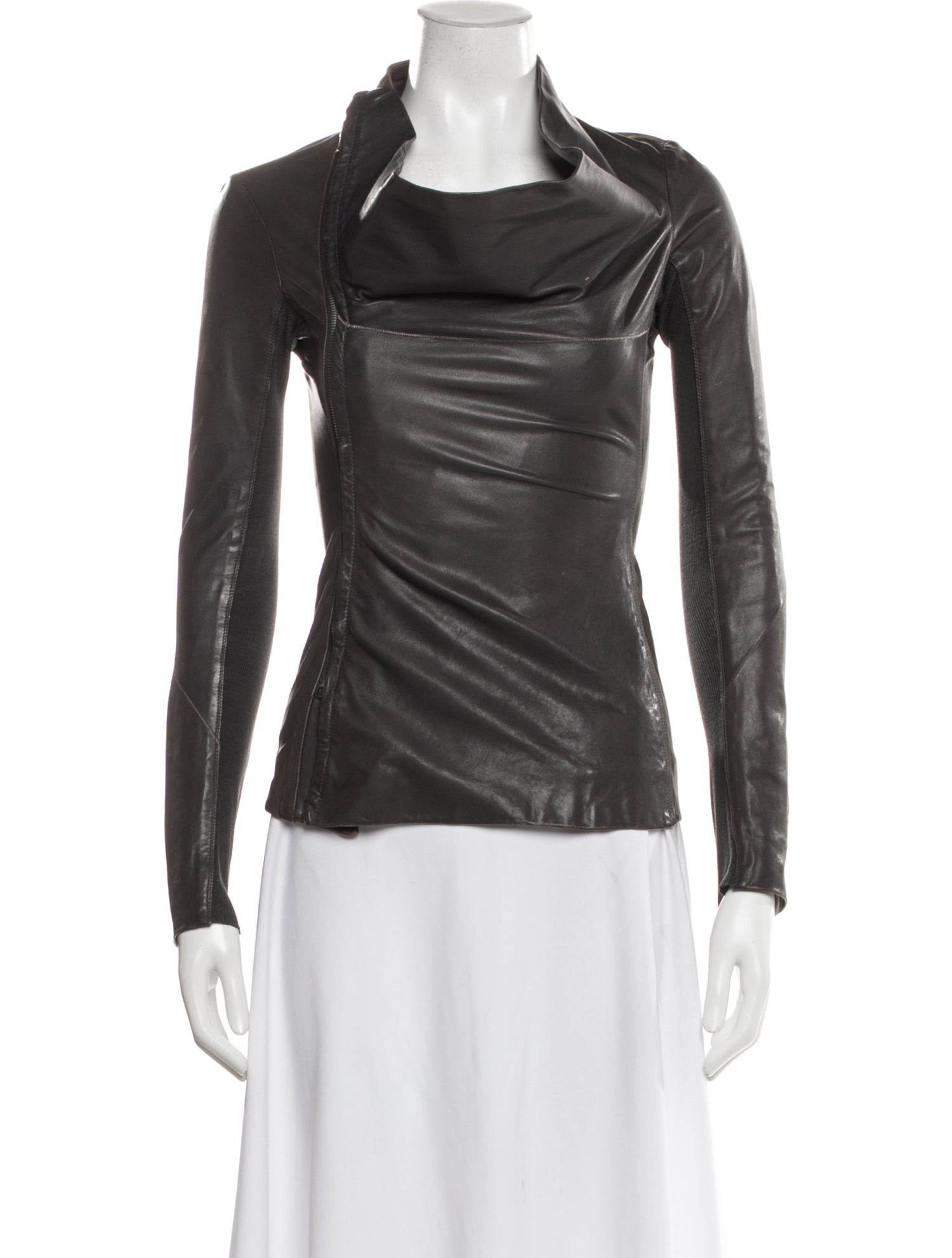 Rick Owens Leather Biker Jacket