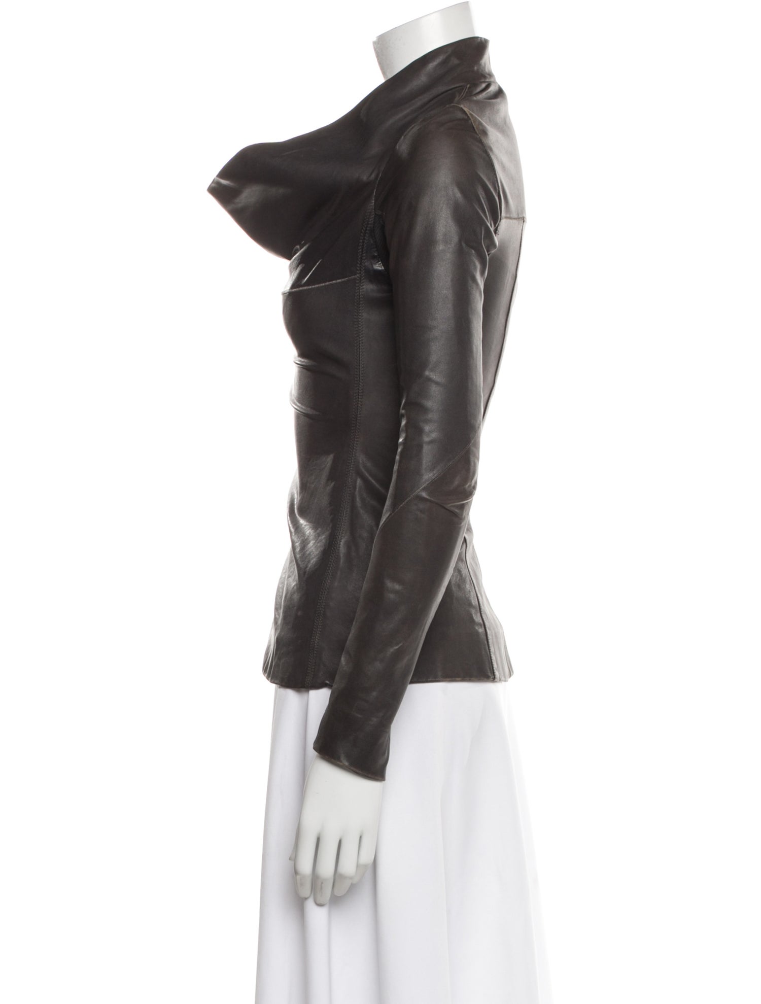 Rick Owens Leather Biker Jacket