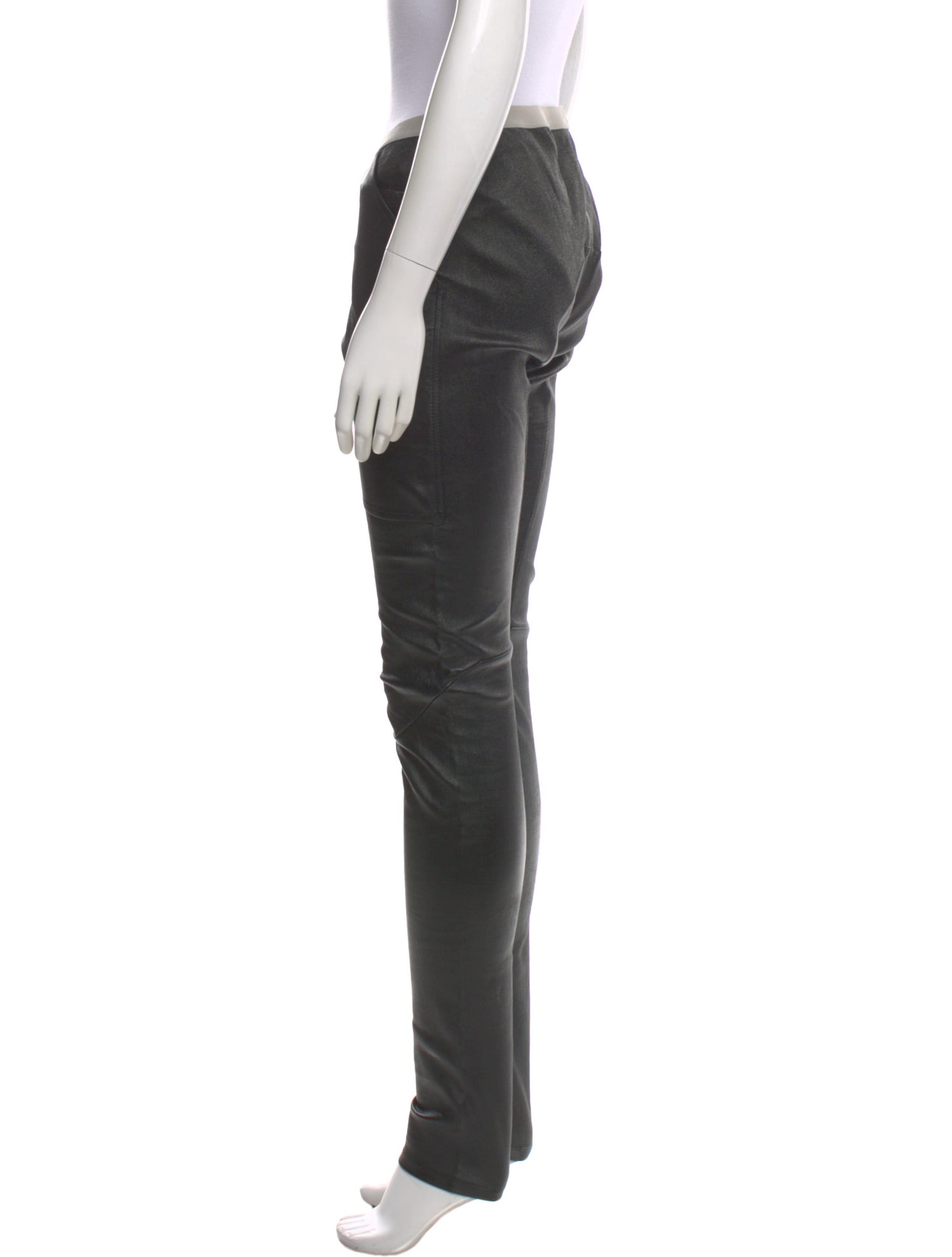 Rick Owens Lamb Leather Skinny Leg Pants