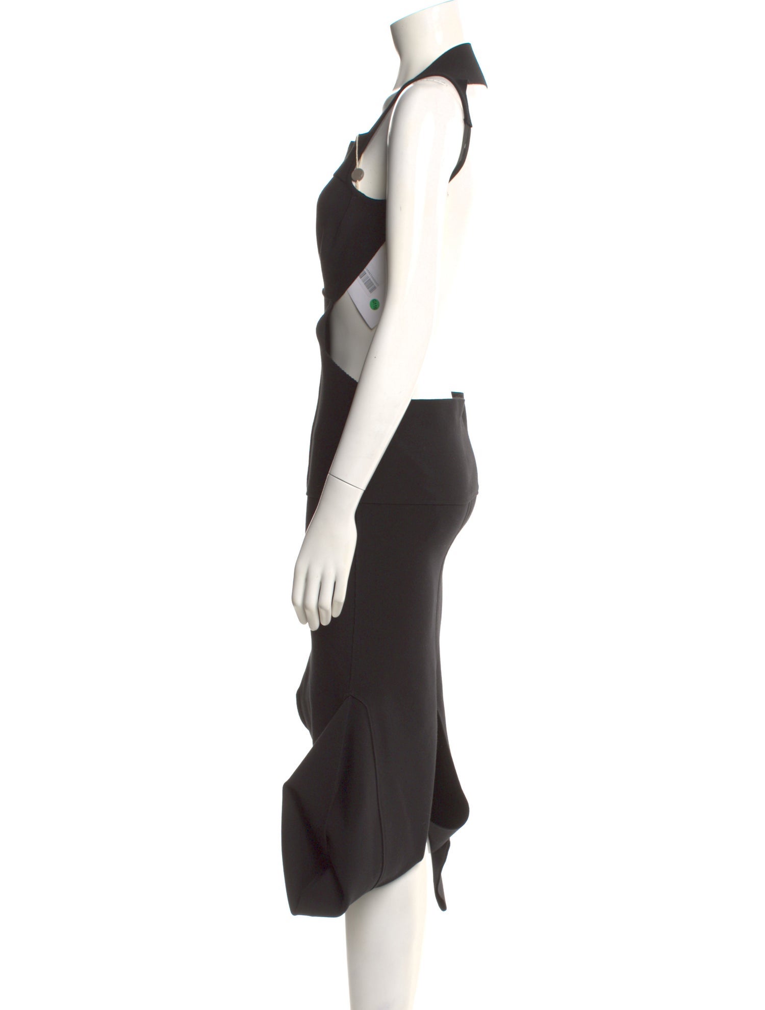 Rick Owens Square Neckline Midi Length Dress w/ Tags