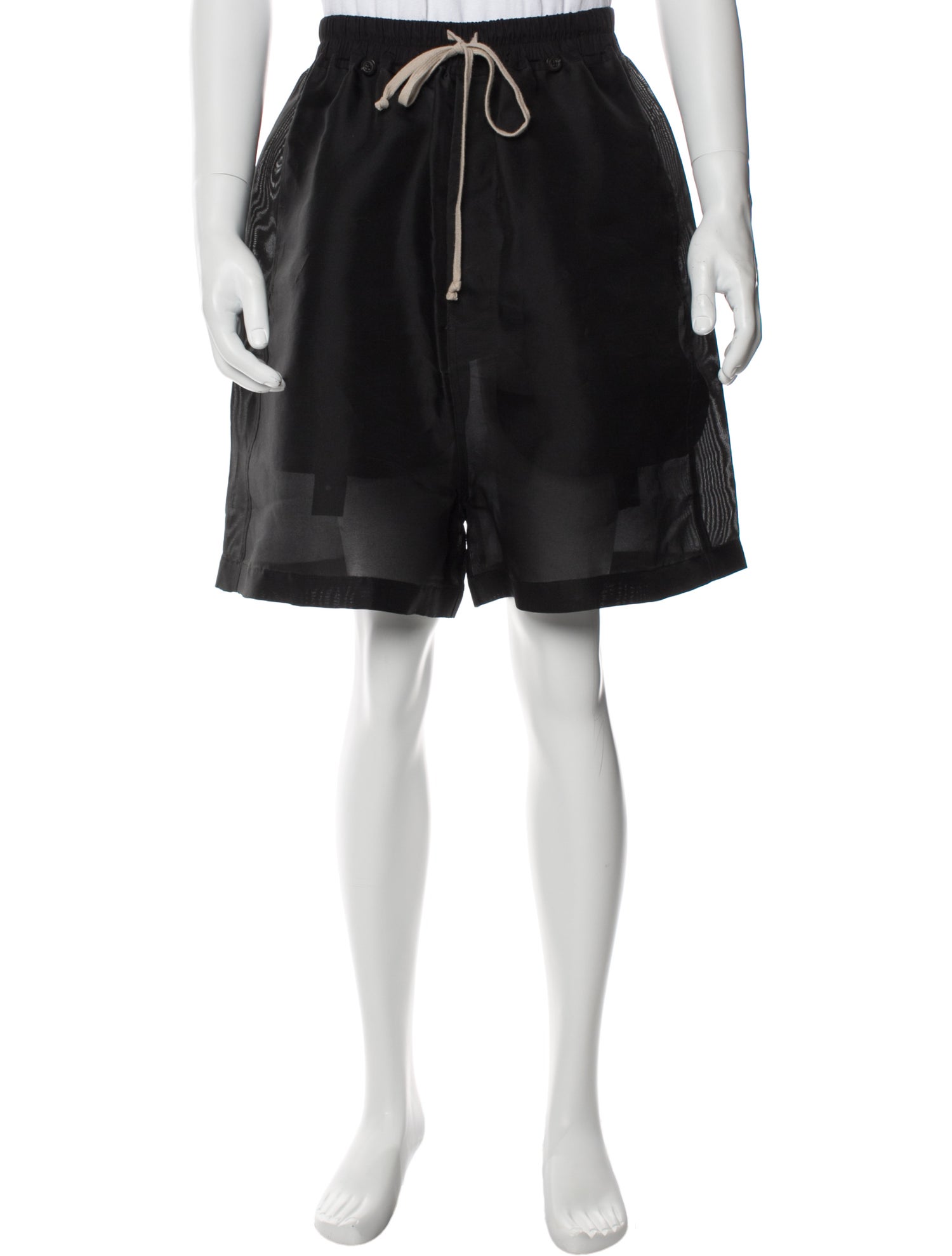 Rick Owens Silk Jogger Shorts