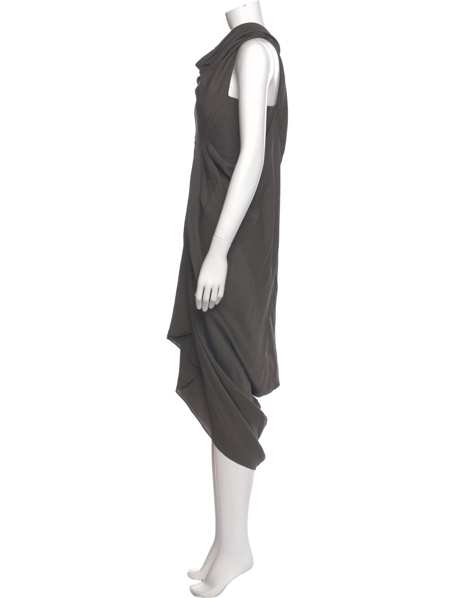 Rick Owens Cowl Neck Long Dress