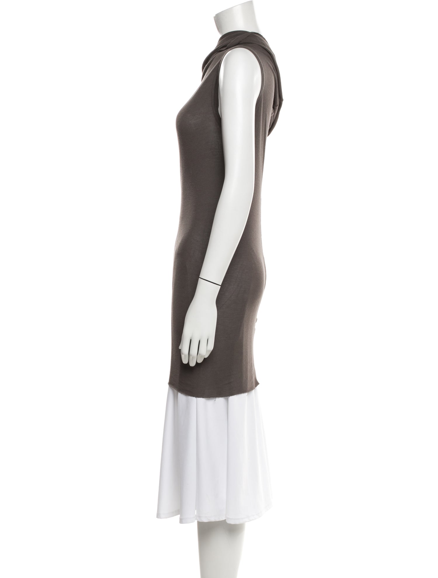 Rick Owens One-Shoulder Sleeveless Tunic