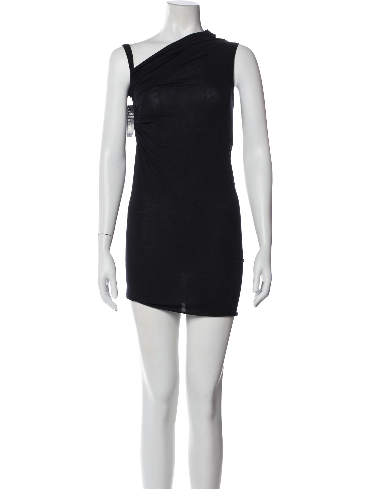 Rick Owens Cowl Neck Mini Dress