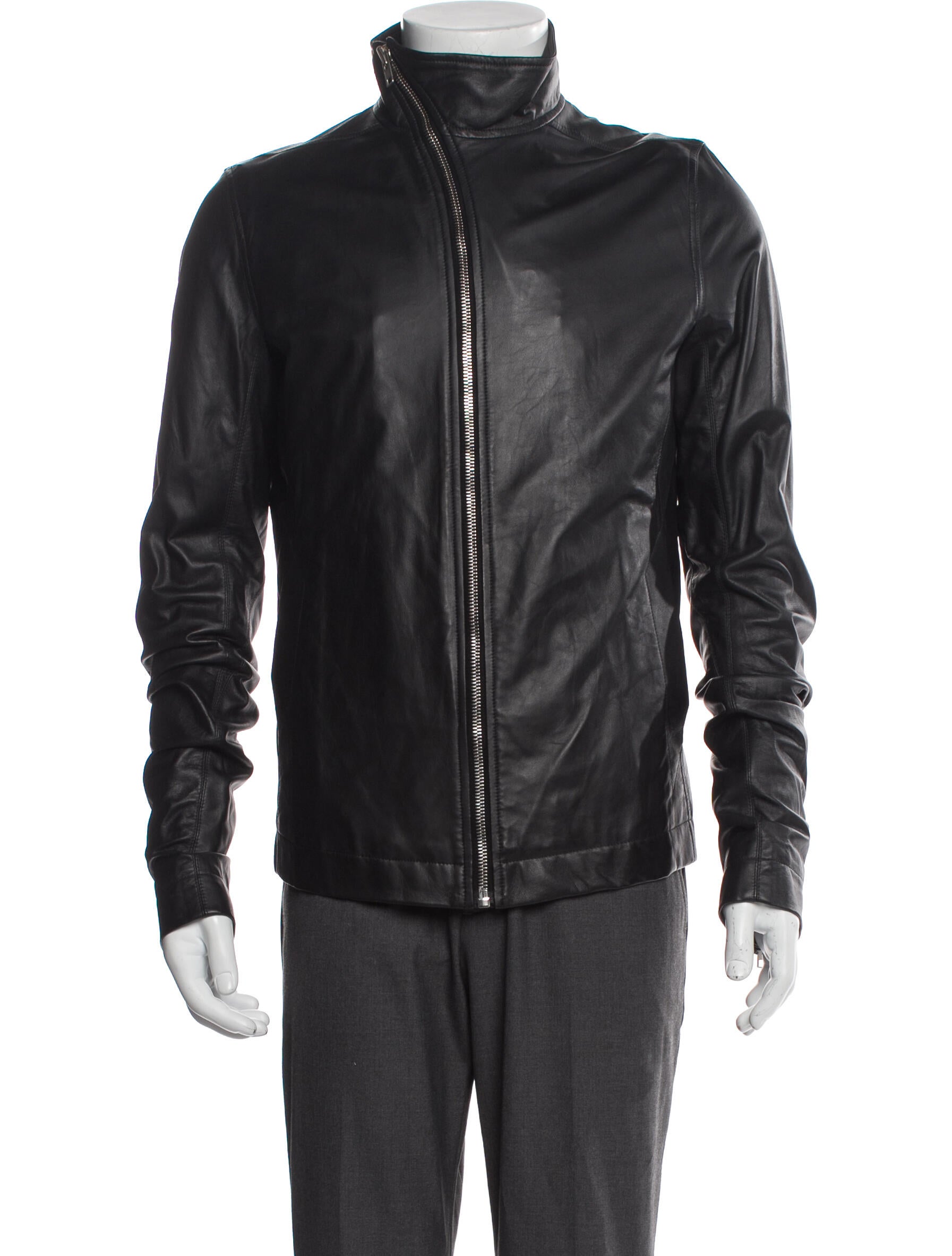 Rick Owens Lamb Leather Moto Jacket