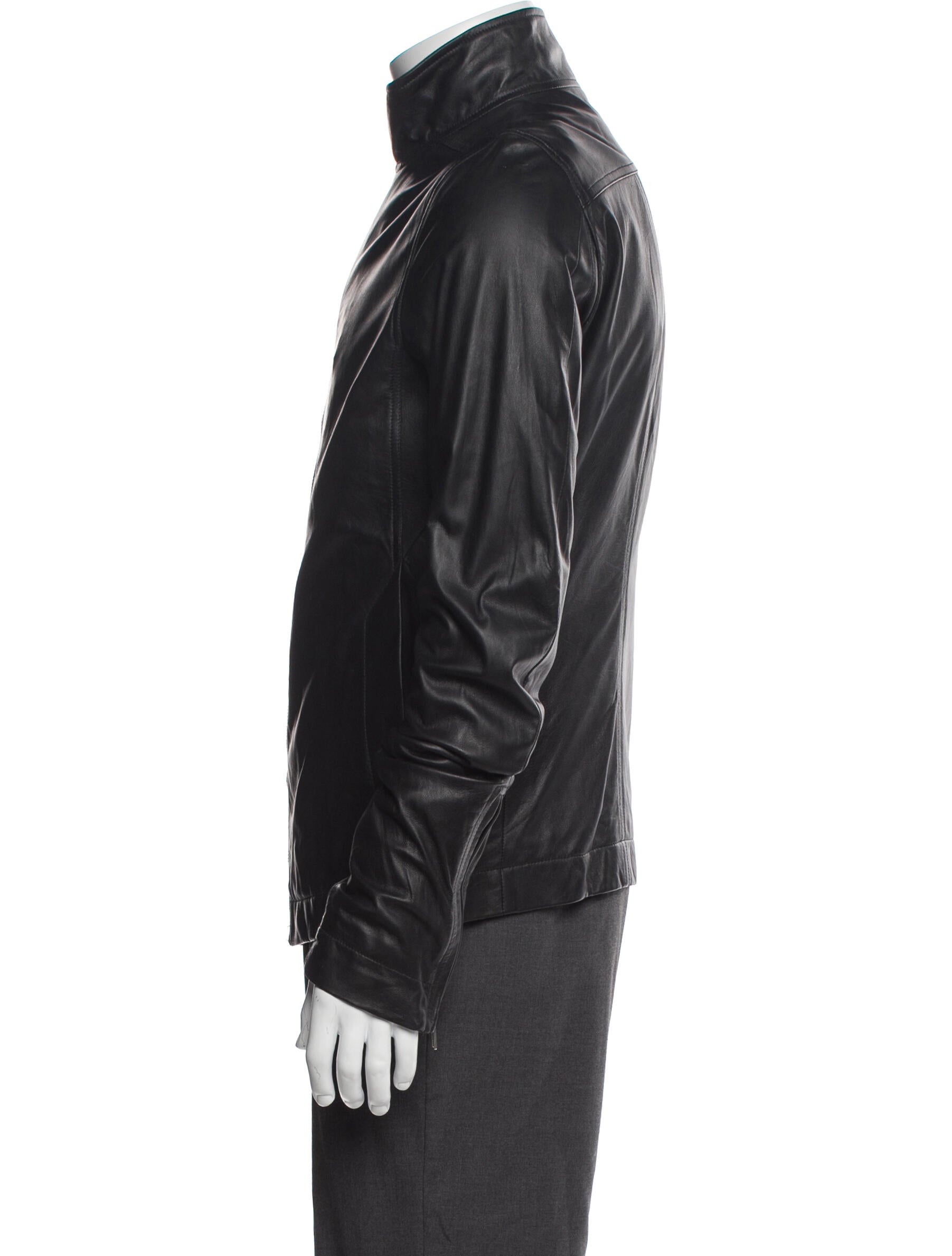 Rick Owens Lamb Leather Moto Jacket