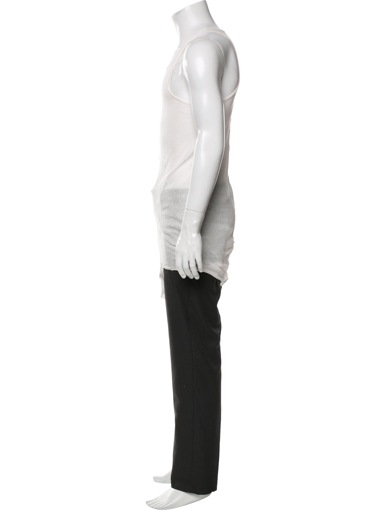 Rick Owens Scoop Neck Sleeveless T-Shirt