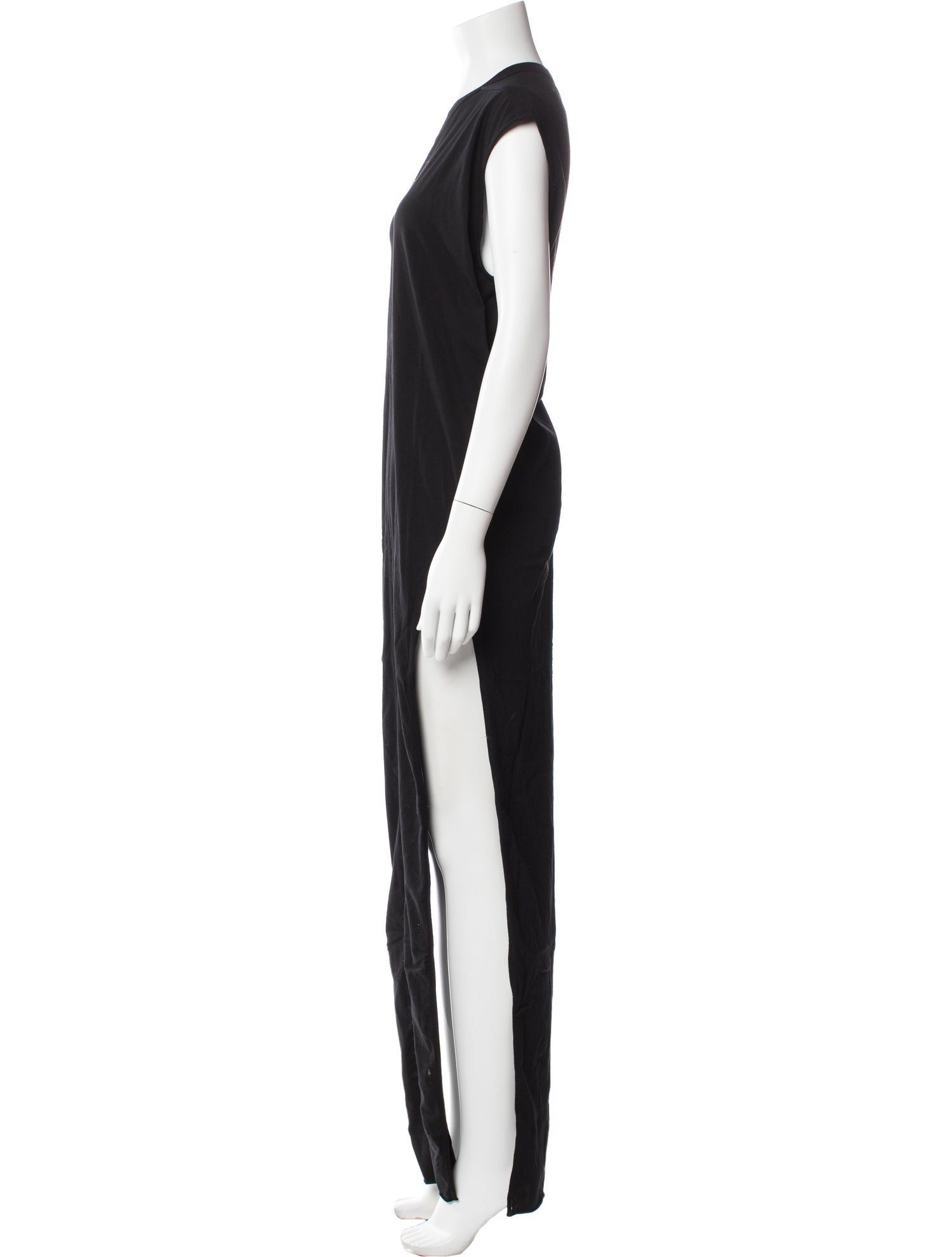 Rick Owens Crew Neck Long Dress