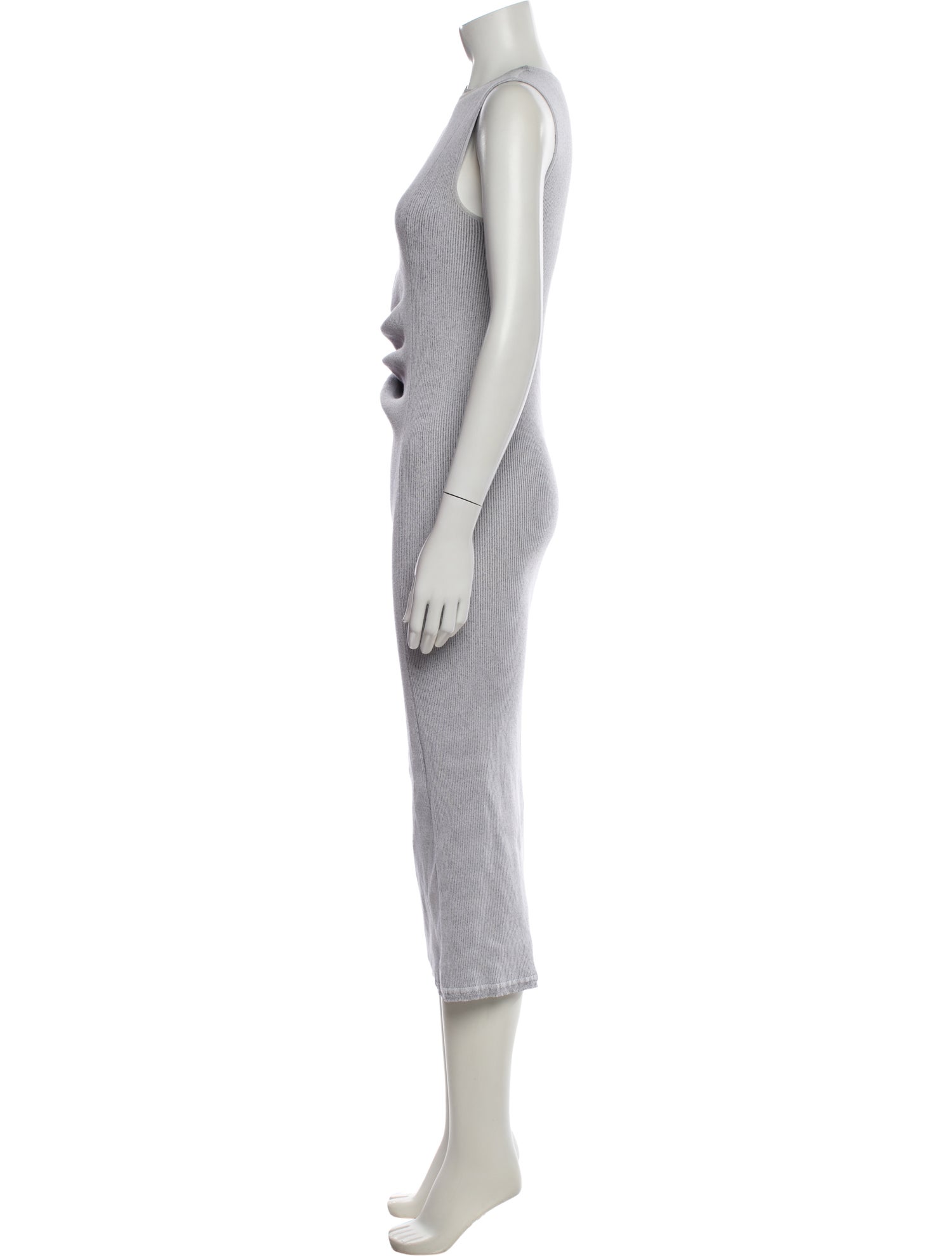 Rick Owens Crew Neck Long Dress