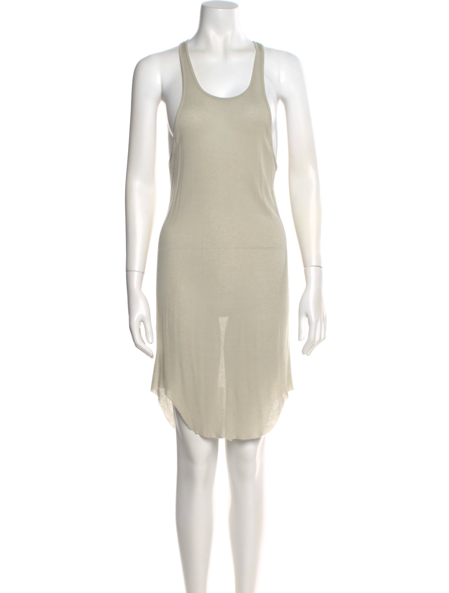 Rick Owens Scoop Neck Mini Dress