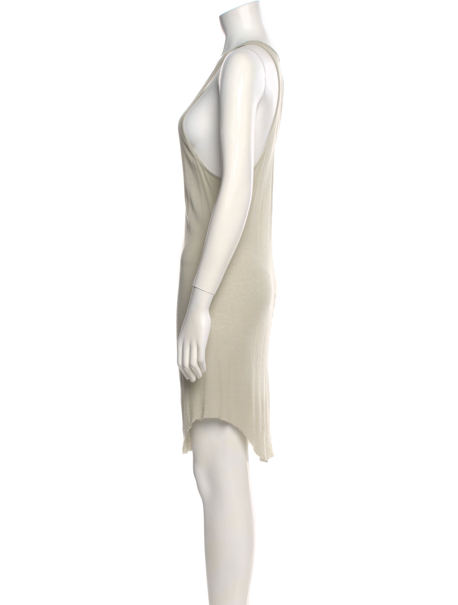 Rick Owens Scoop Neck Mini Dress