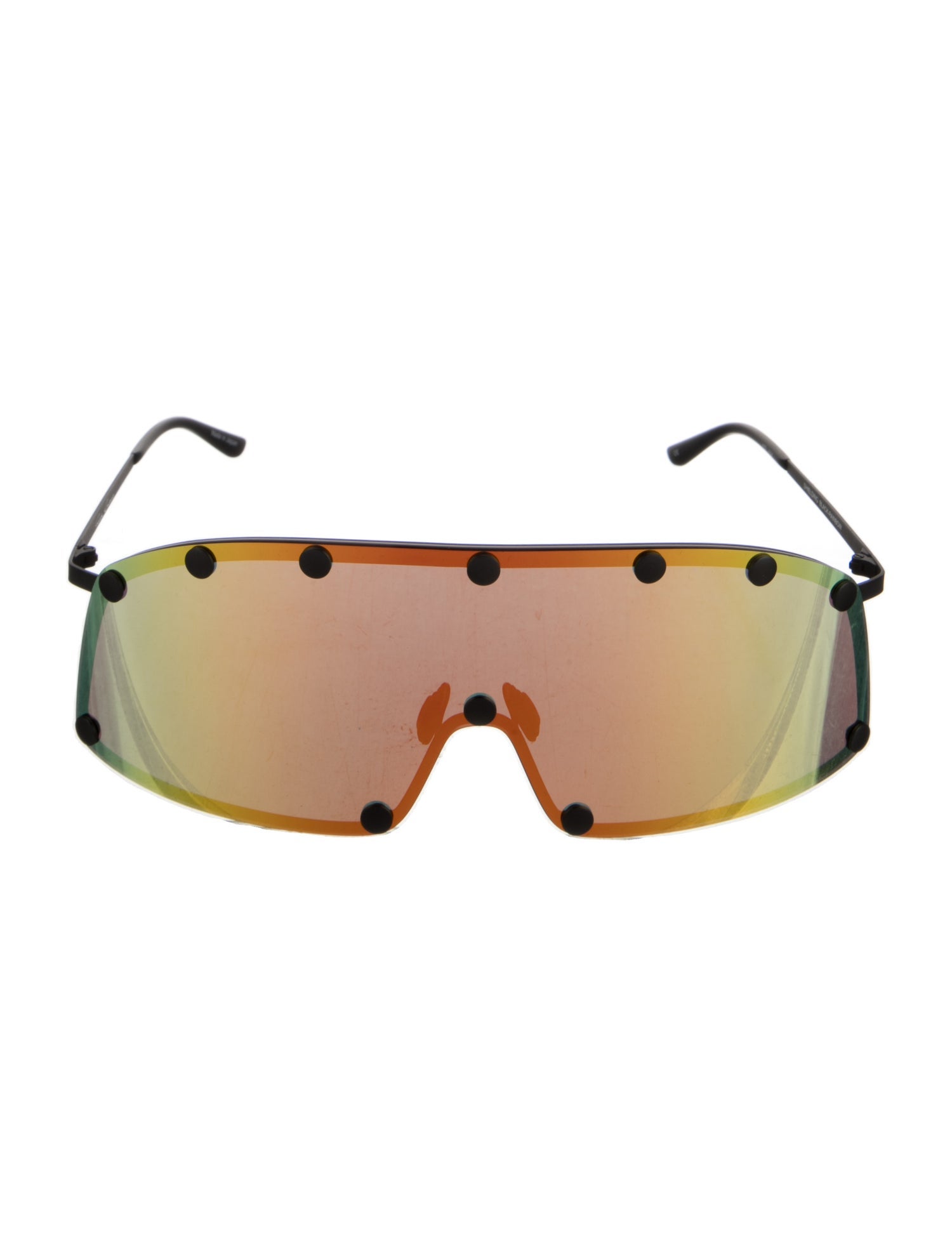 Rick Owens Square Mirrored Sunglasses