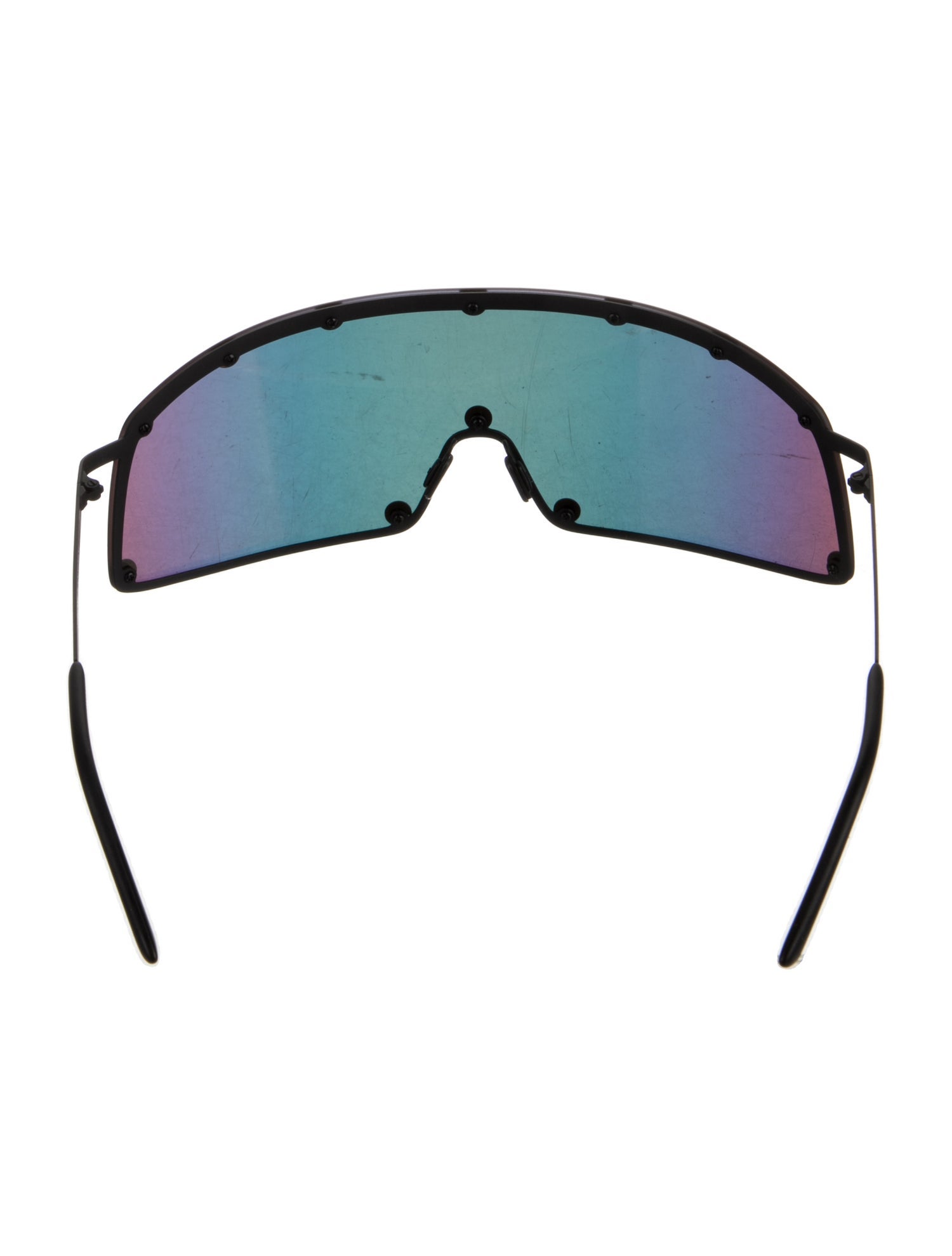 Rick Owens Square Mirrored Sunglasses