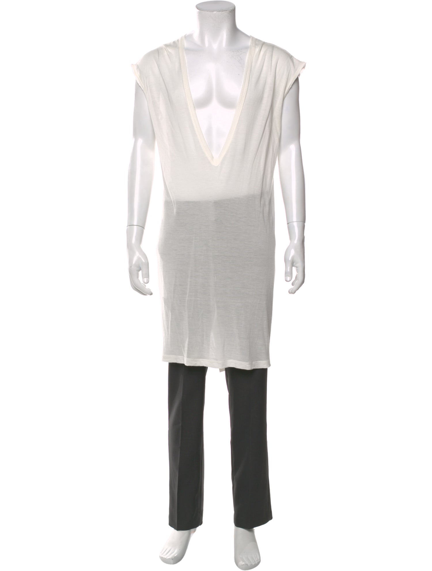 Rick Owens V-Neck Sleeveless Henley