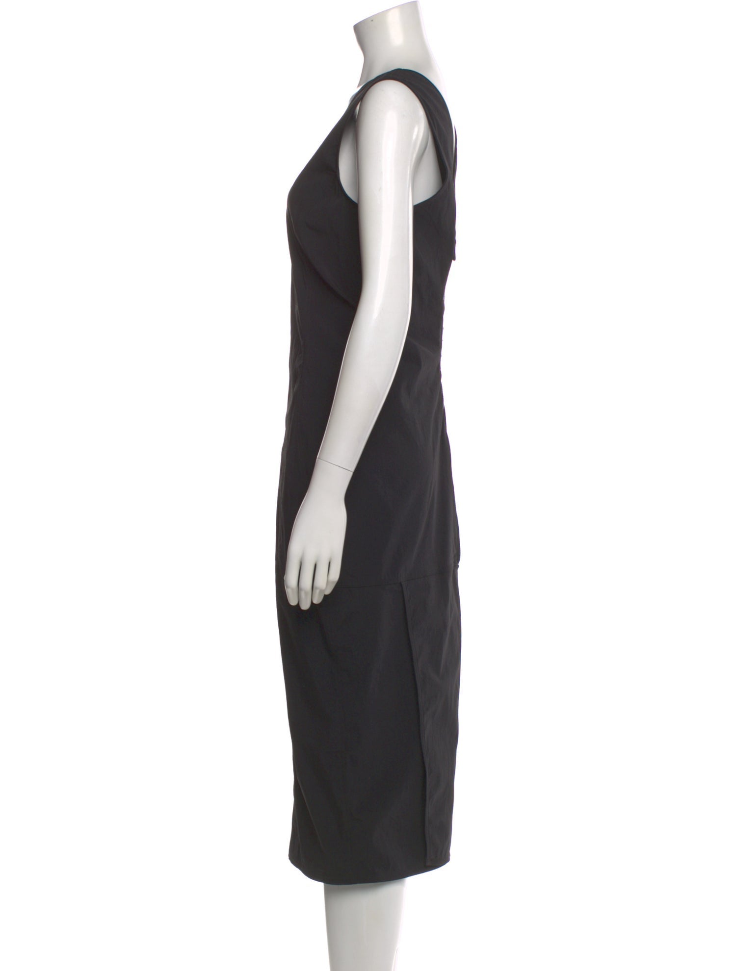 Rick Owens Virgin Wool Midi Length Dress