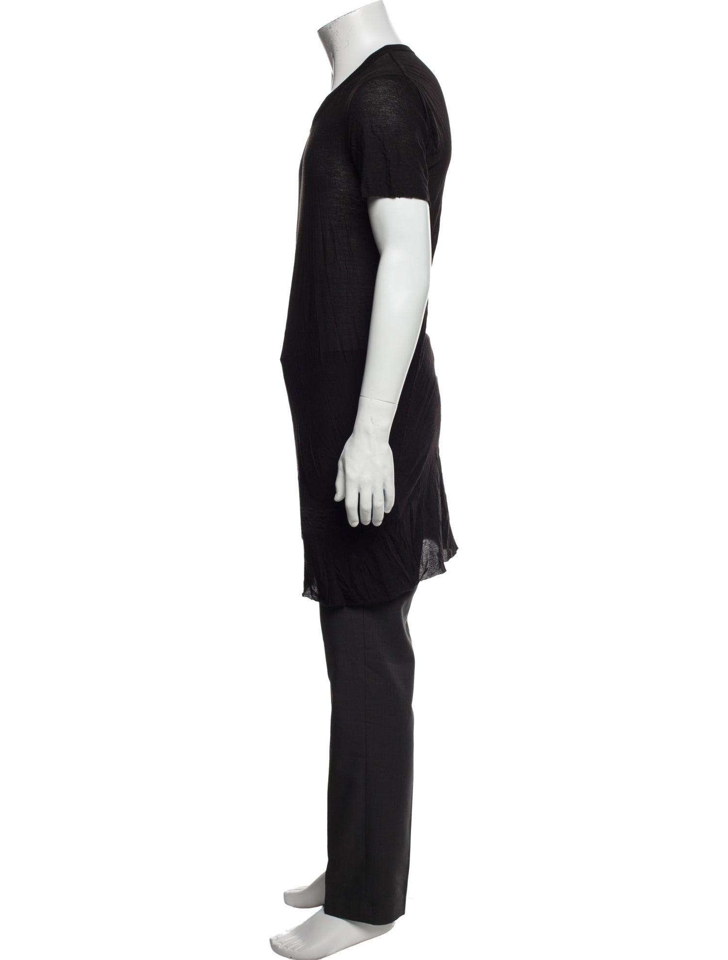 Rick Owens Scoop Neck Short Sleeve T-Shirt