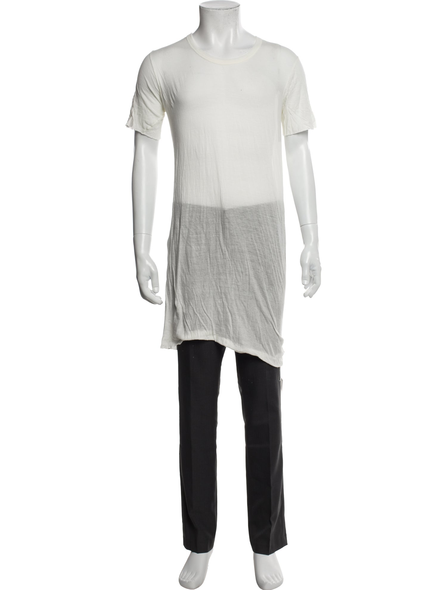 Rick Owens Scoop Neck Short Sleeve T-Shirt