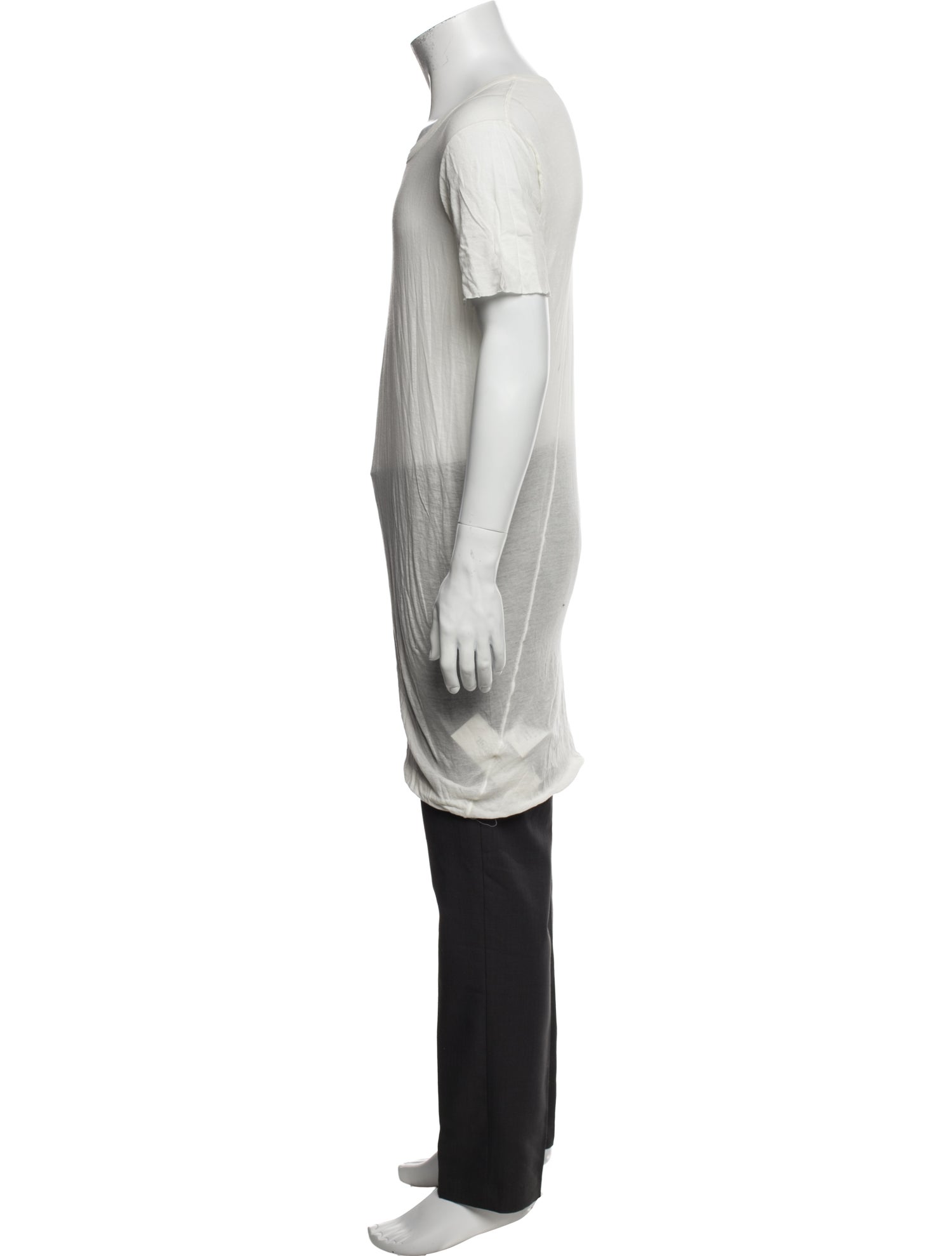 Rick Owens Scoop Neck Short Sleeve T-Shirt