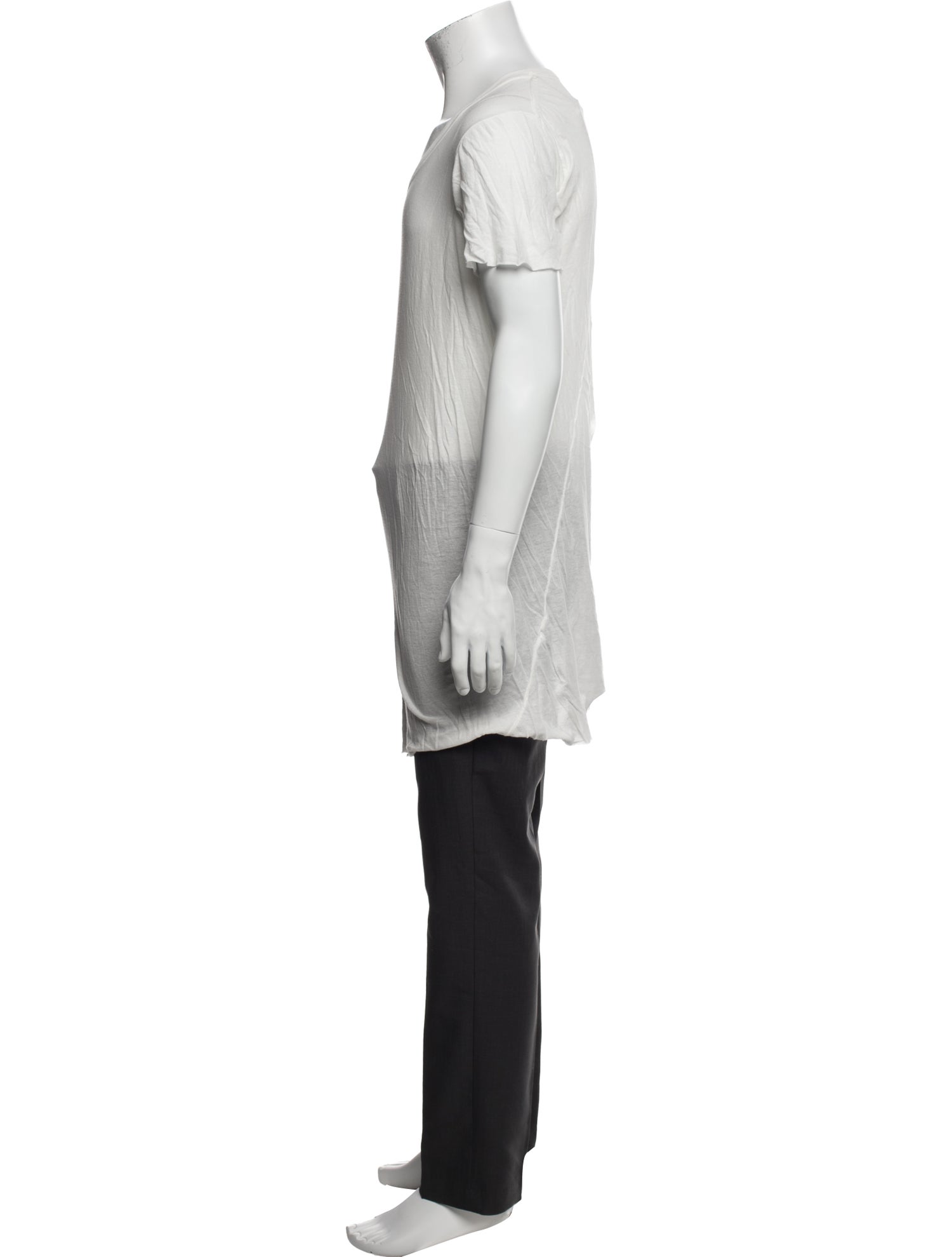 Rick Owens Scoop Neck Short Sleeve T-Shirt
