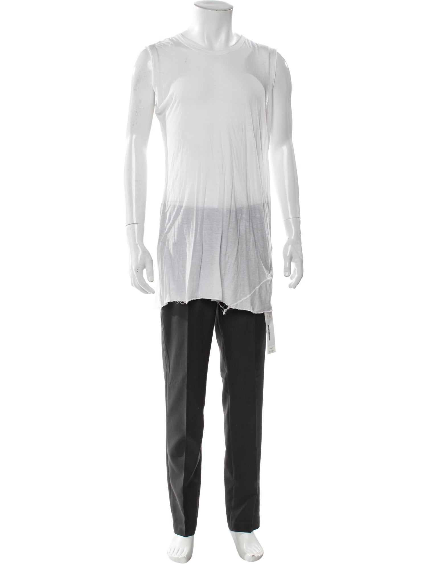 Rick Owens Scoop Neck Sleeveless T-Shirt
