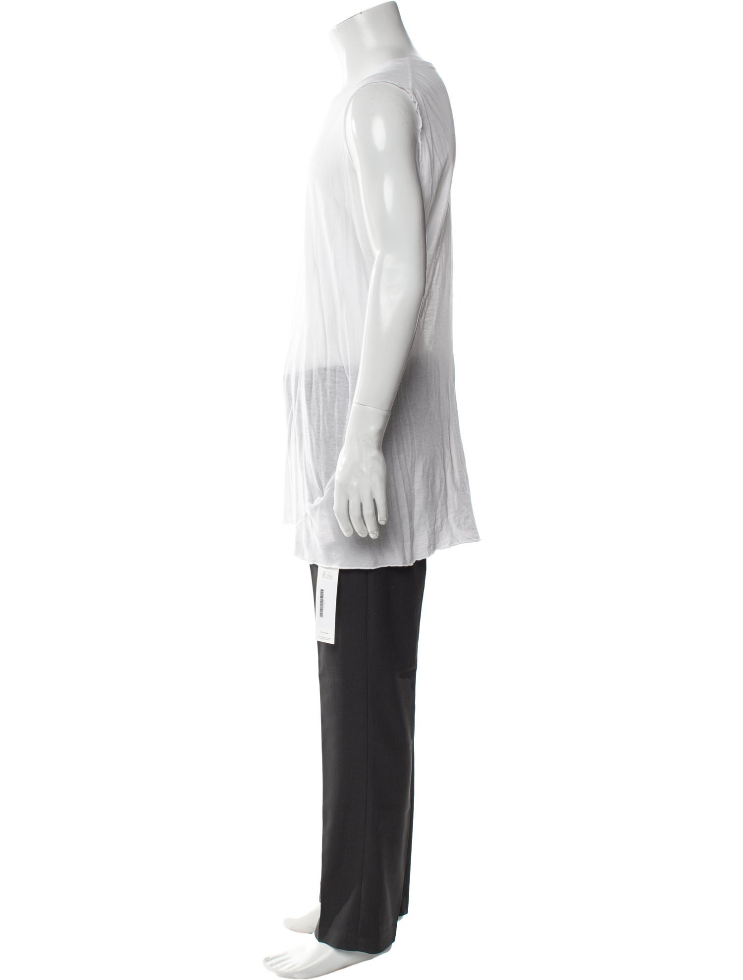 Rick Owens Scoop Neck Sleeveless T-Shirt