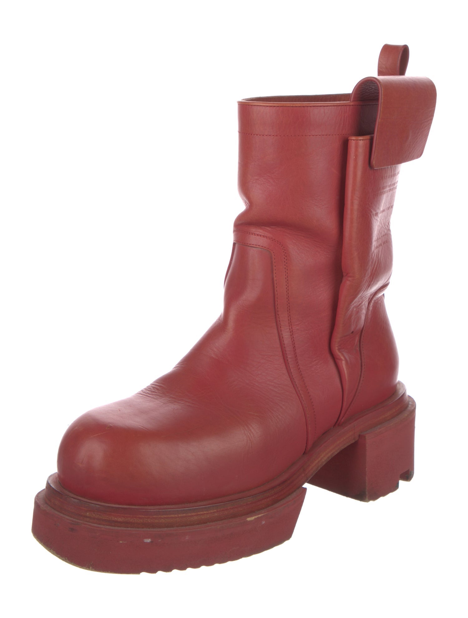 Rick Owens Leather Boots