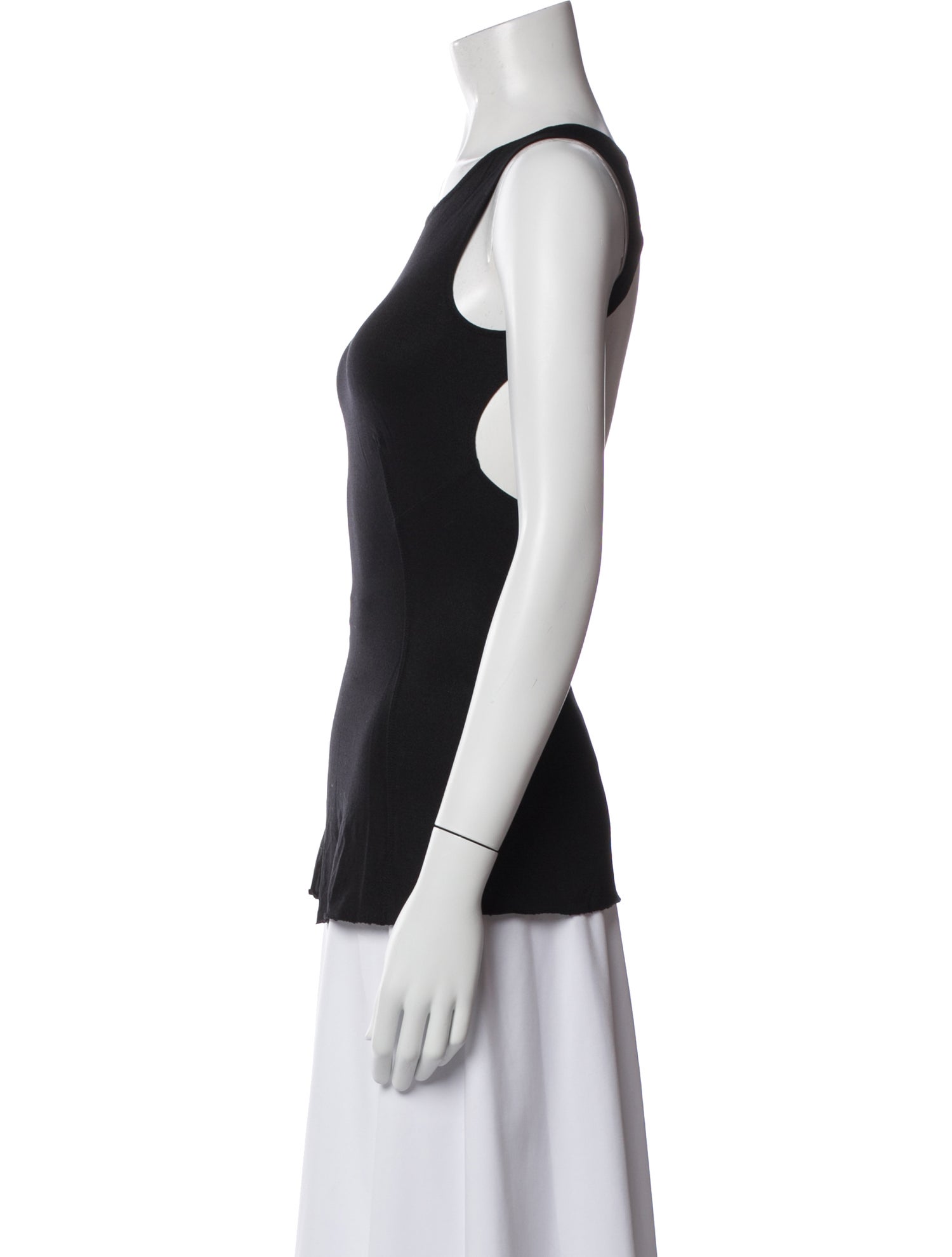 Rick Owens Lilies Crew Neck Sleeveless Top