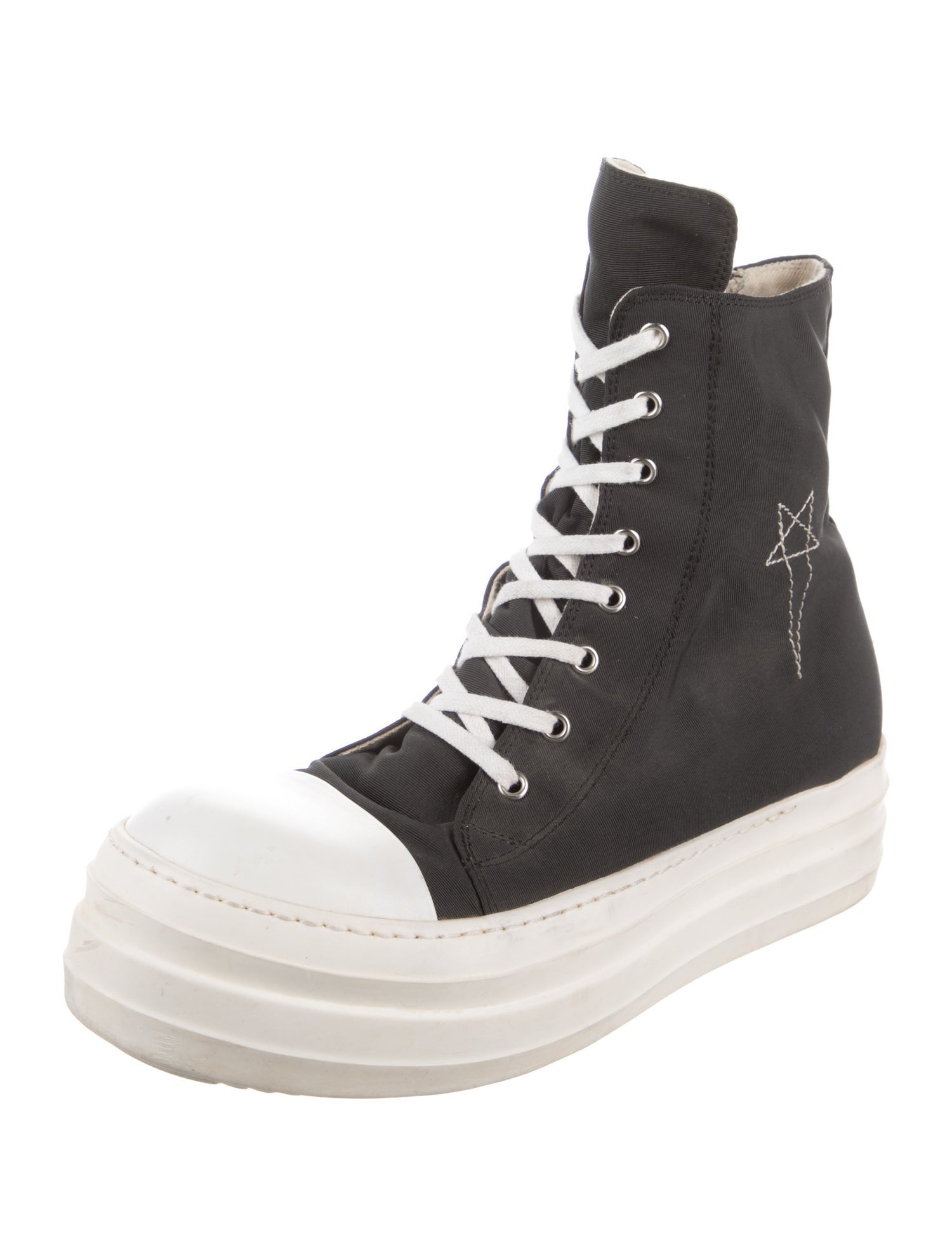 Rick Owens Drkshdw Pentagram Double Bumper Ramones Sneakers
