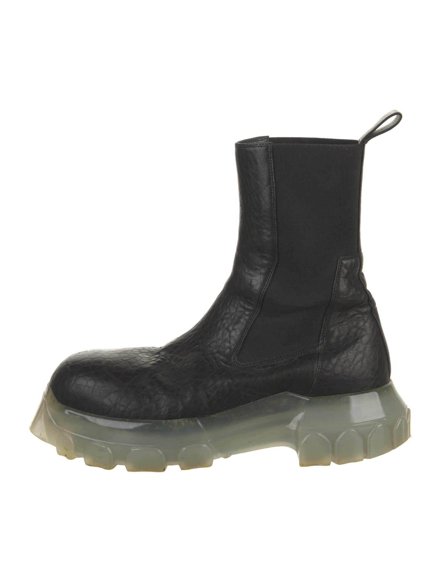 Rick Owens Leather Chelsea Boots