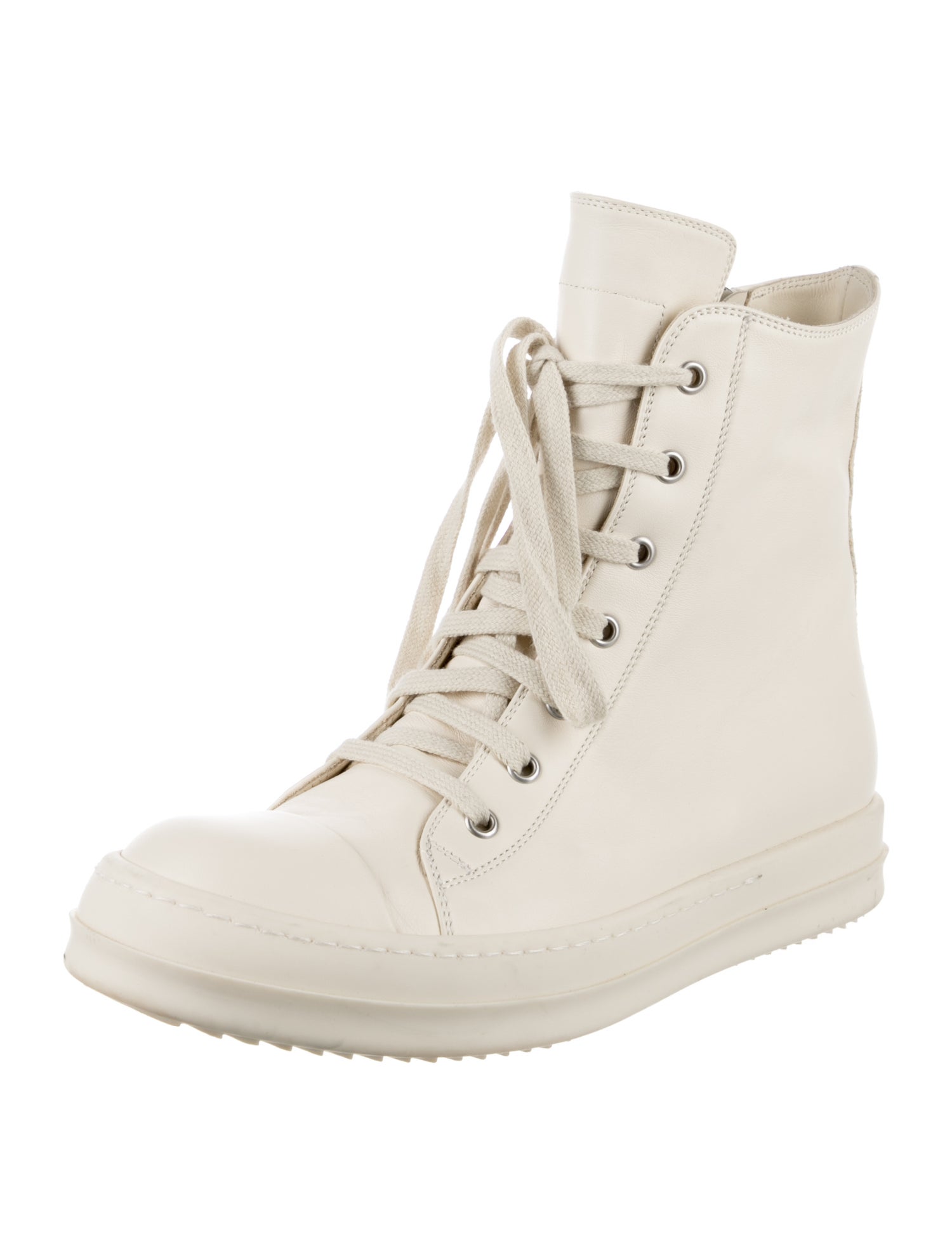 Rick Owens Drkshdw Leather Combat Boots