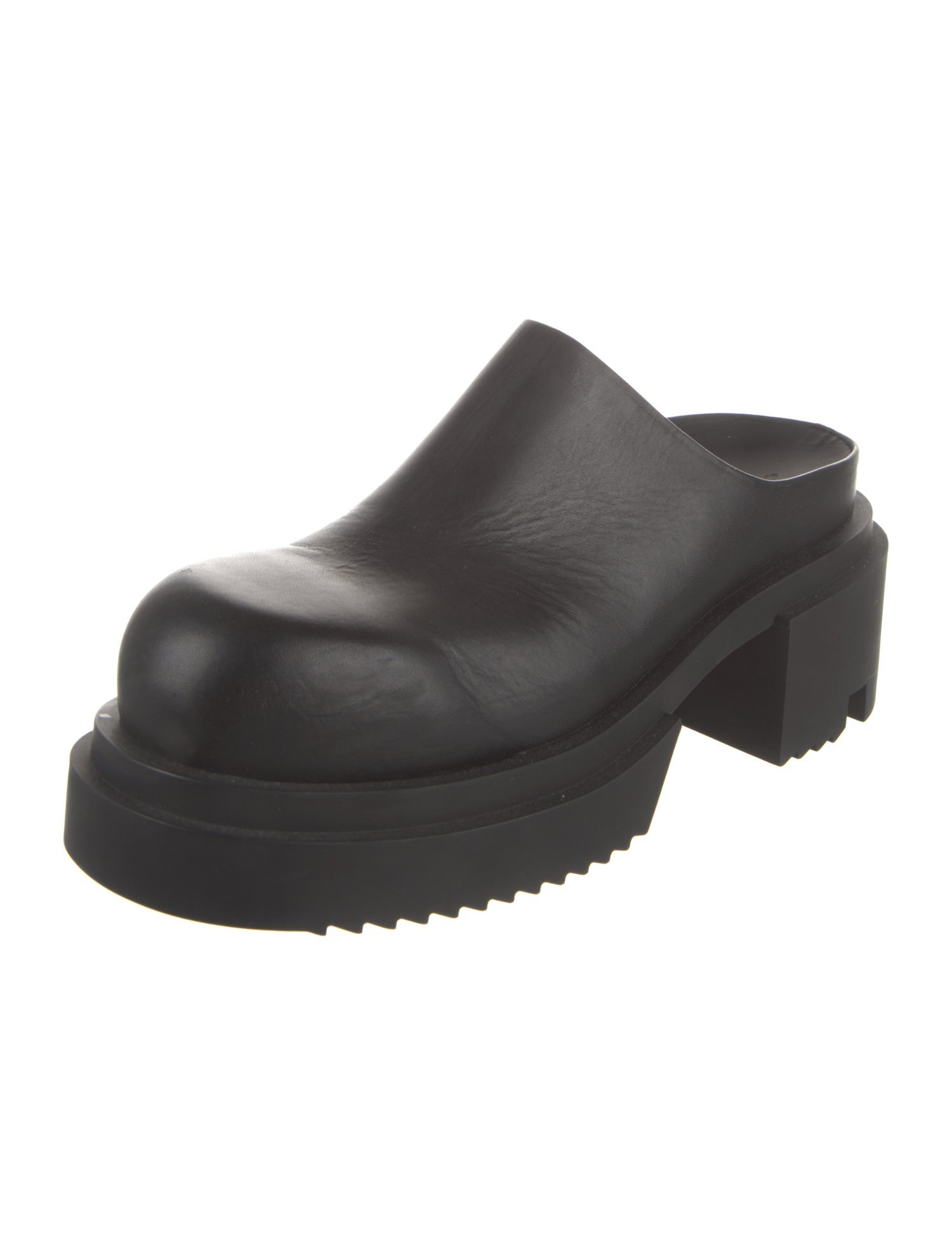 Rick Owens Leather Slippers