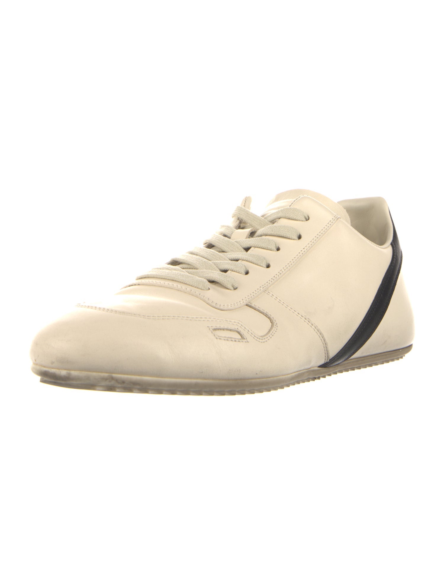 Rick Owens Leather Printed Sneakers
