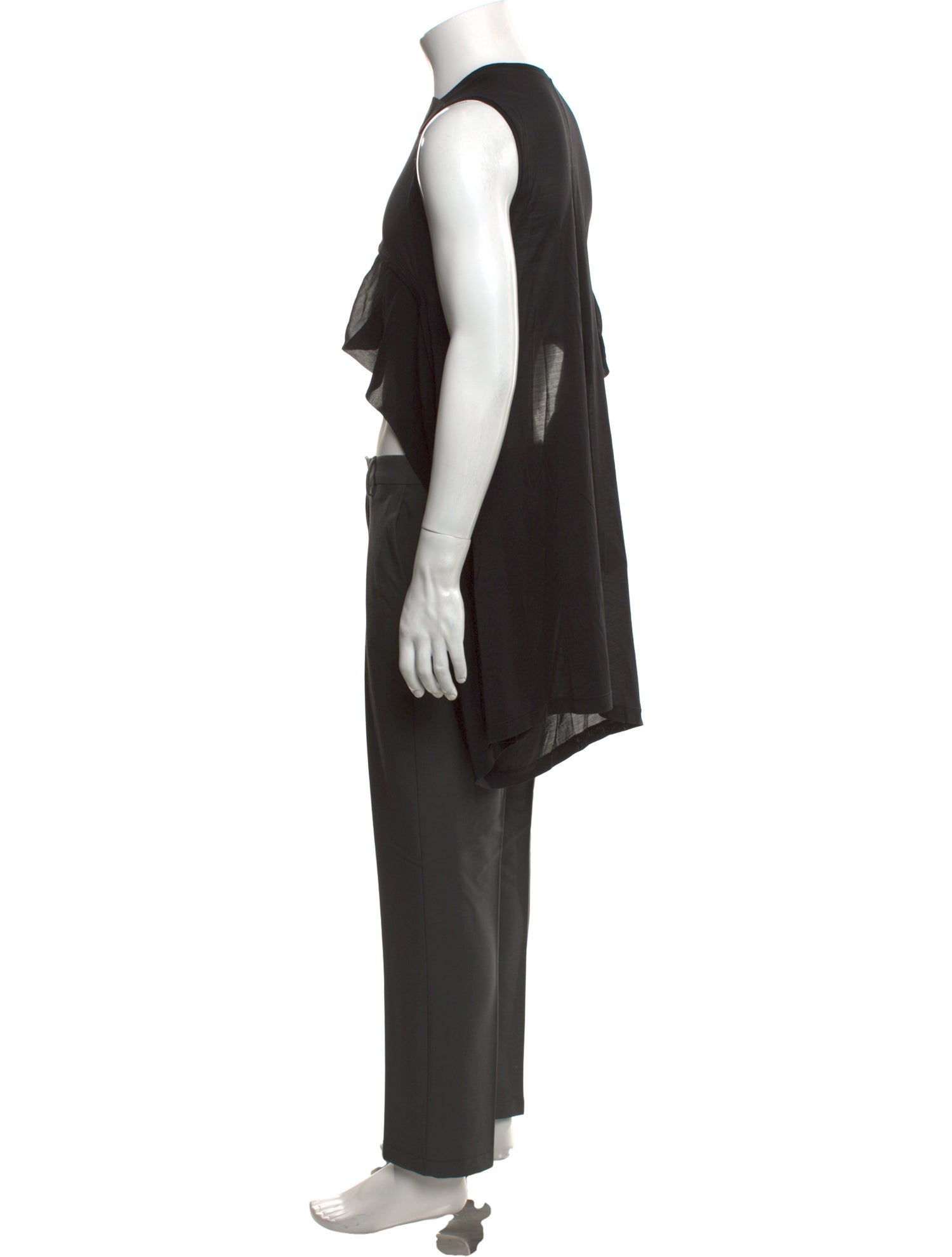 Rick Owens Crew Neck Sleeveless T-Shirt