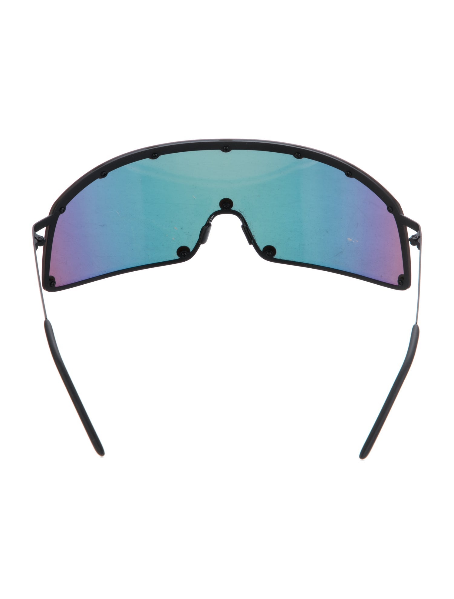 Rick Owens Shield Mirrored Sunglasses