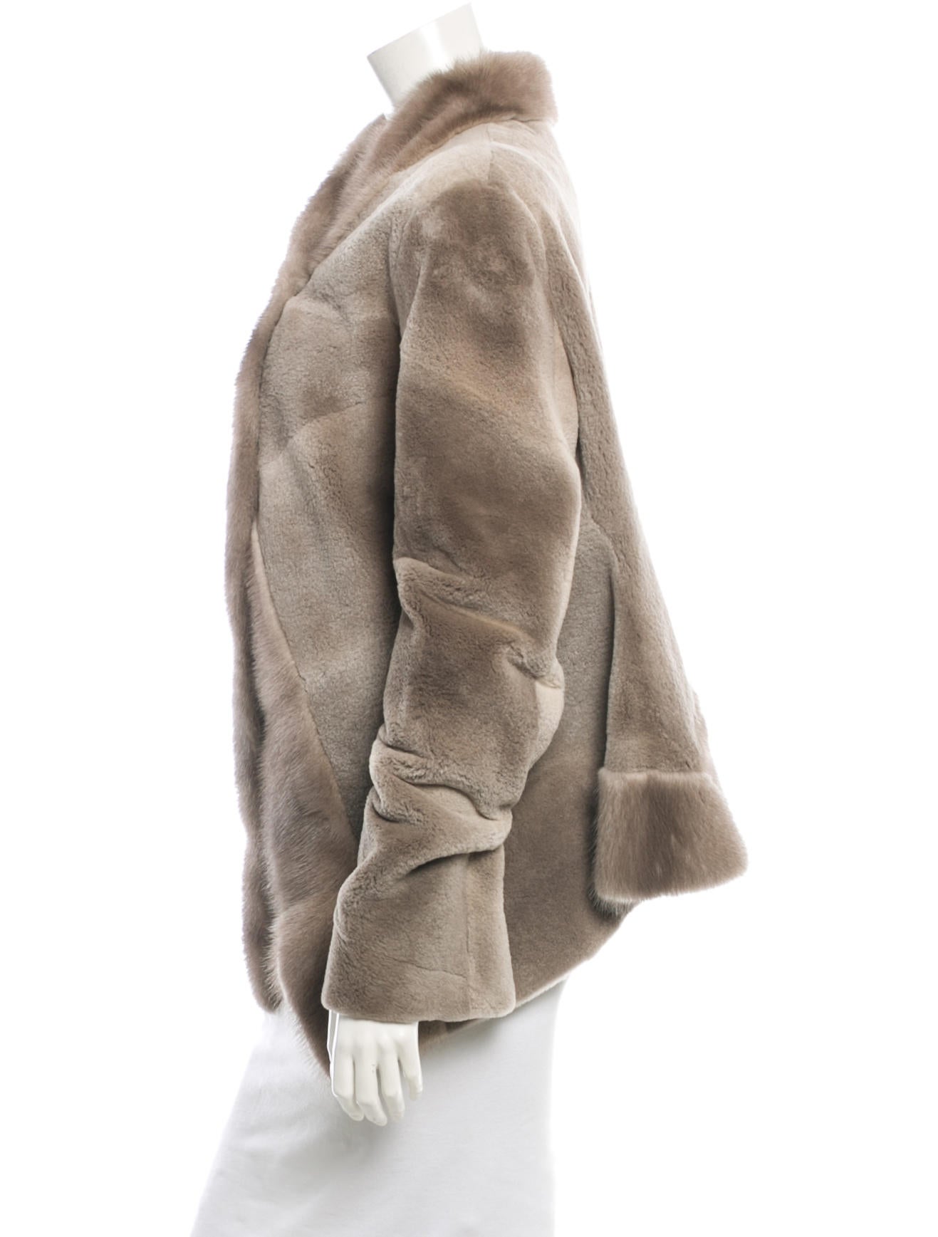 Rick Owens Revillon x Rick Owens Mink Jacket - Neutrals