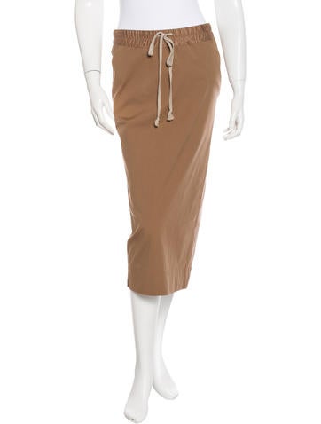 Rick Owens Tailored Midi Skirt