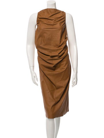 Rick Owens Sleeveless Leather Dress