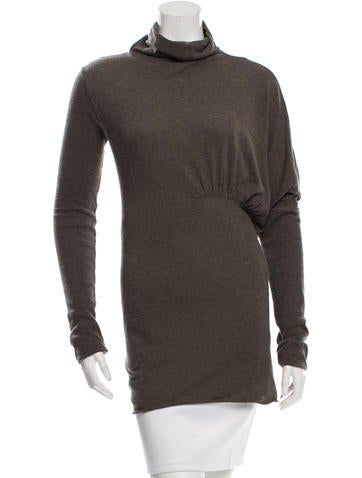 Rick Owens Turtleneck Long Sleeve Top