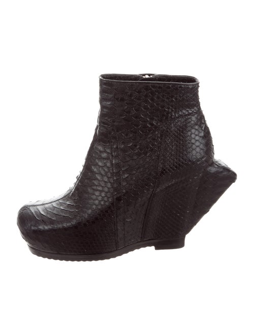 Rick Owens Python Ankle Boots