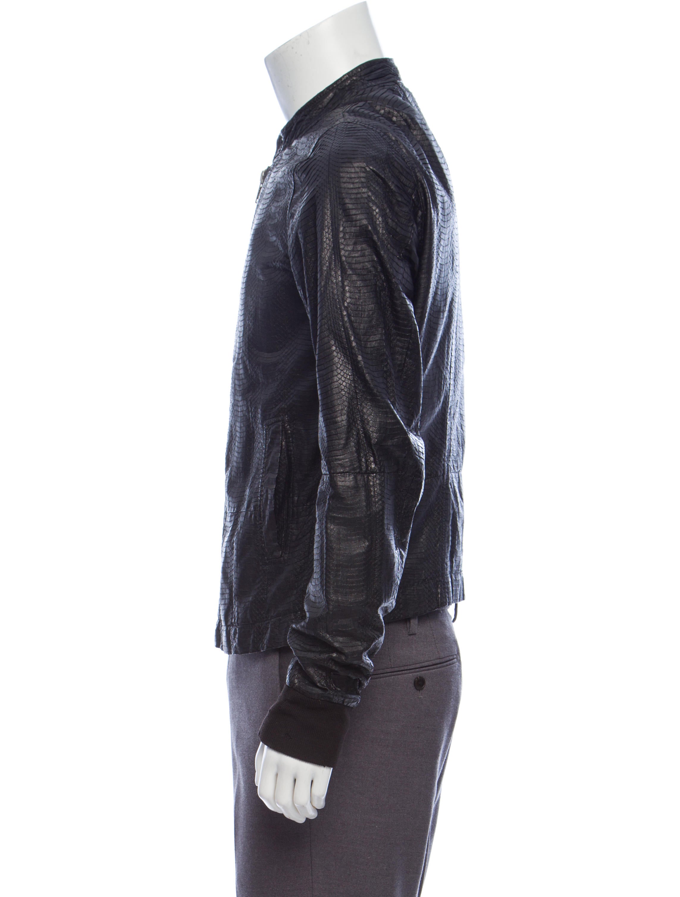 rick owens snakeskin jacket
